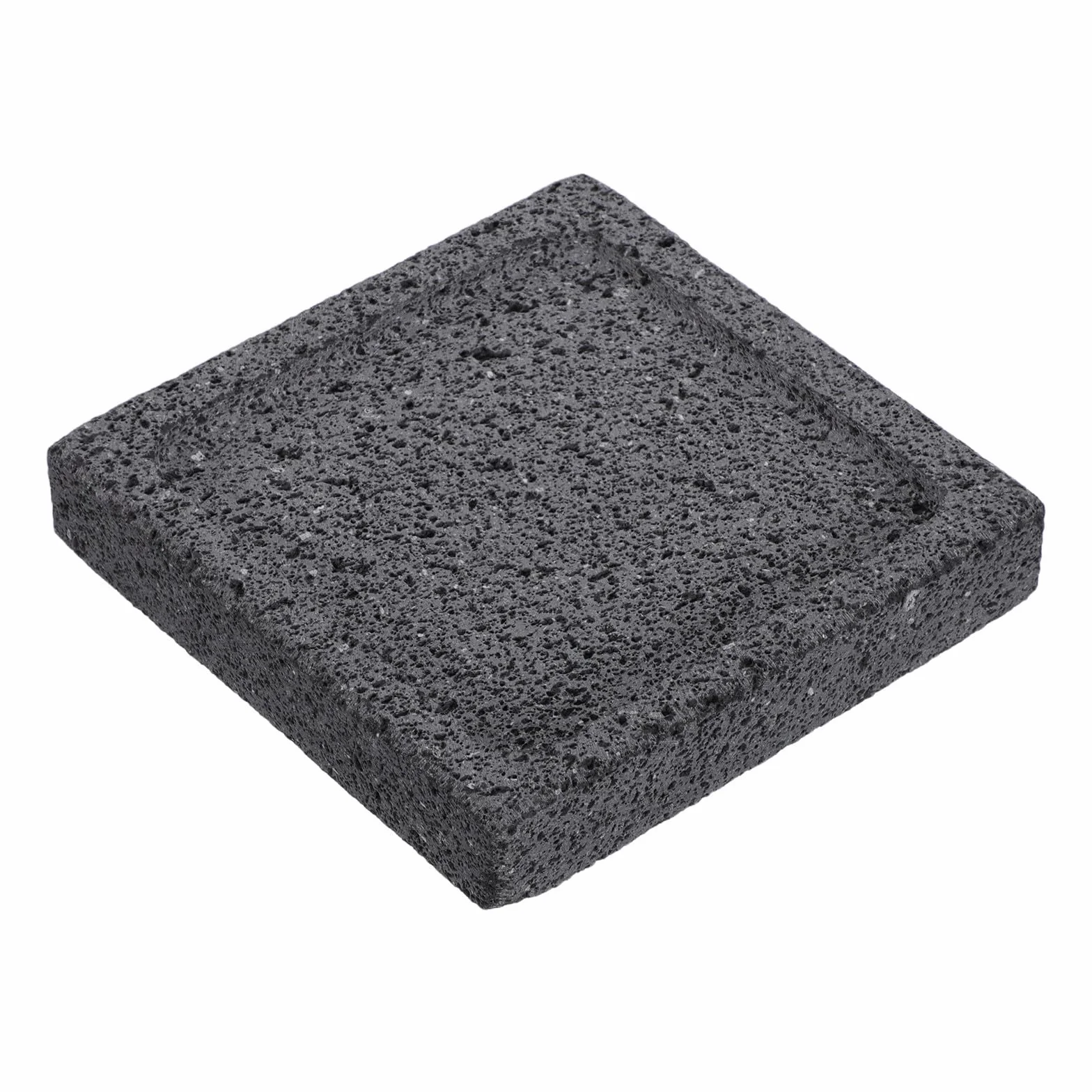 Toyvian Placa Rectangular de Piedra Volcánica para Barbacoa Coreana Distribución Uniforme del Calor y Retención de Nutrientes Adecuado para Tofu y Pescado