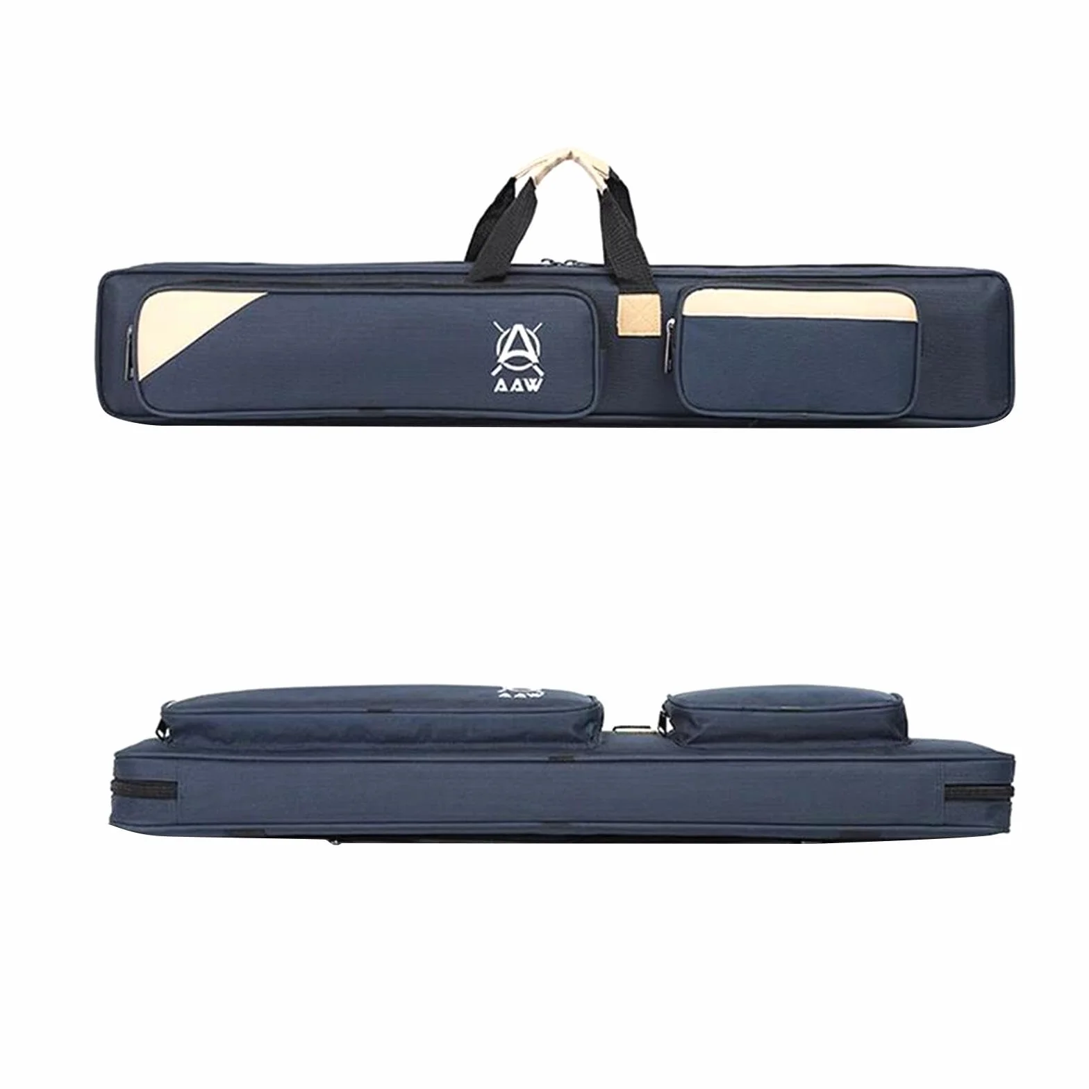 harayaa Estuche de Transporte para Palo de Billar, Bolsa Oxford 1/2 con 7 Agujeros