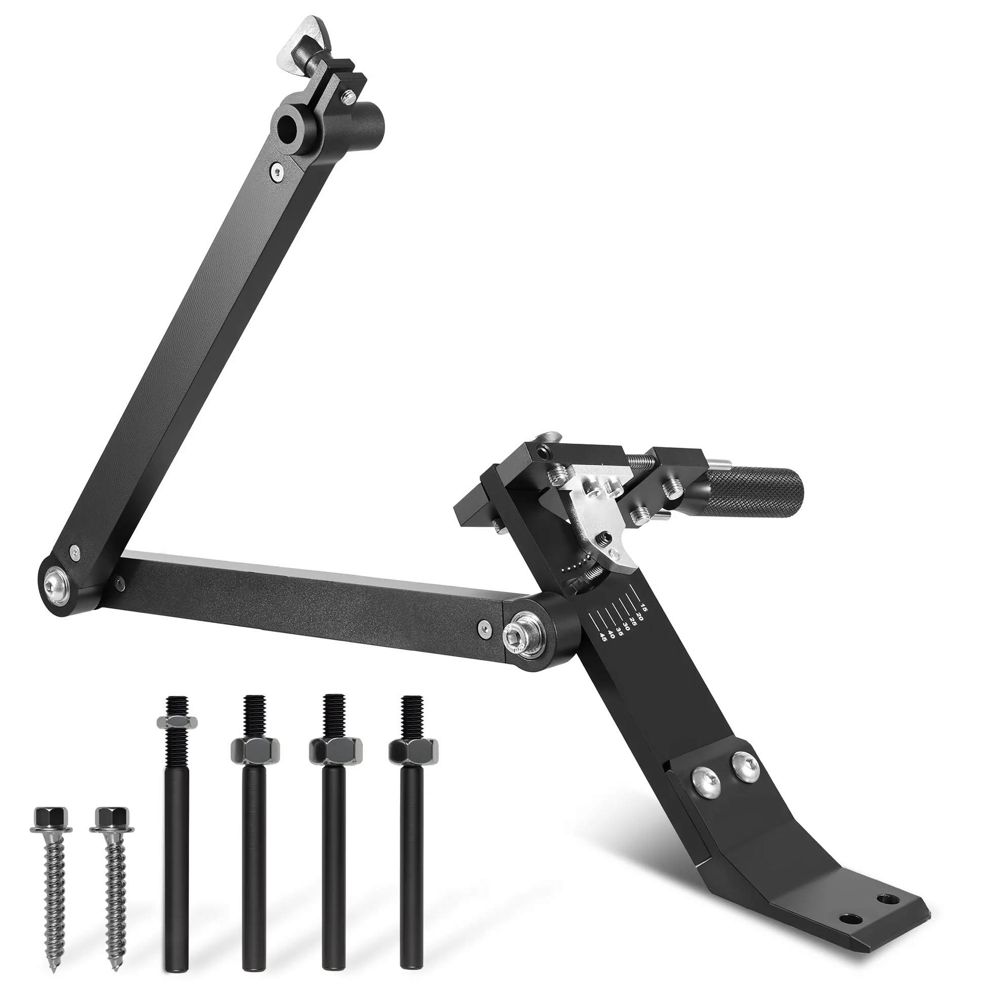 Herramienta afiladora de cuchillas para cortacésped, kit de afilado de cuchillas de cortacésped ajustable de 15°-45° con rodamiento de bolas para cuchillas estándar rectas, cubiertas, de alta