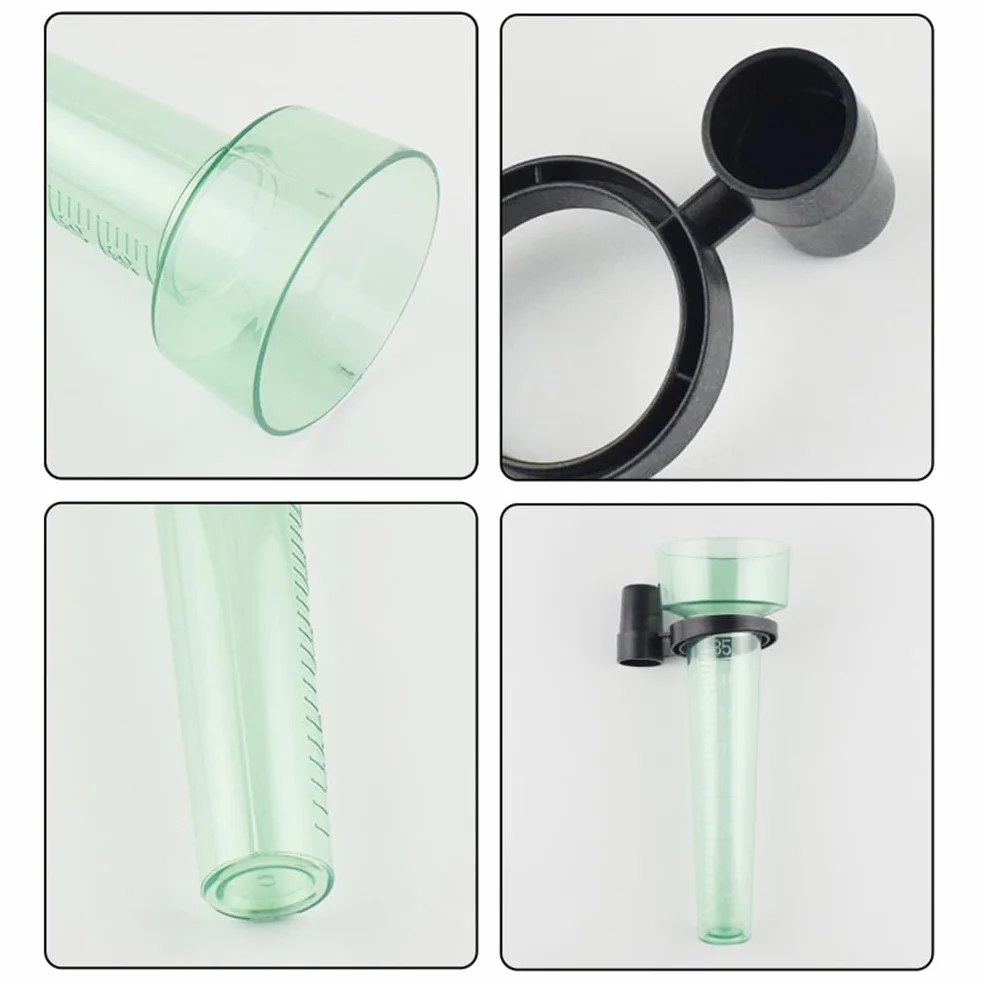 Pluviómetro de Plástico Transparente 35 ml para Jardín Exterior