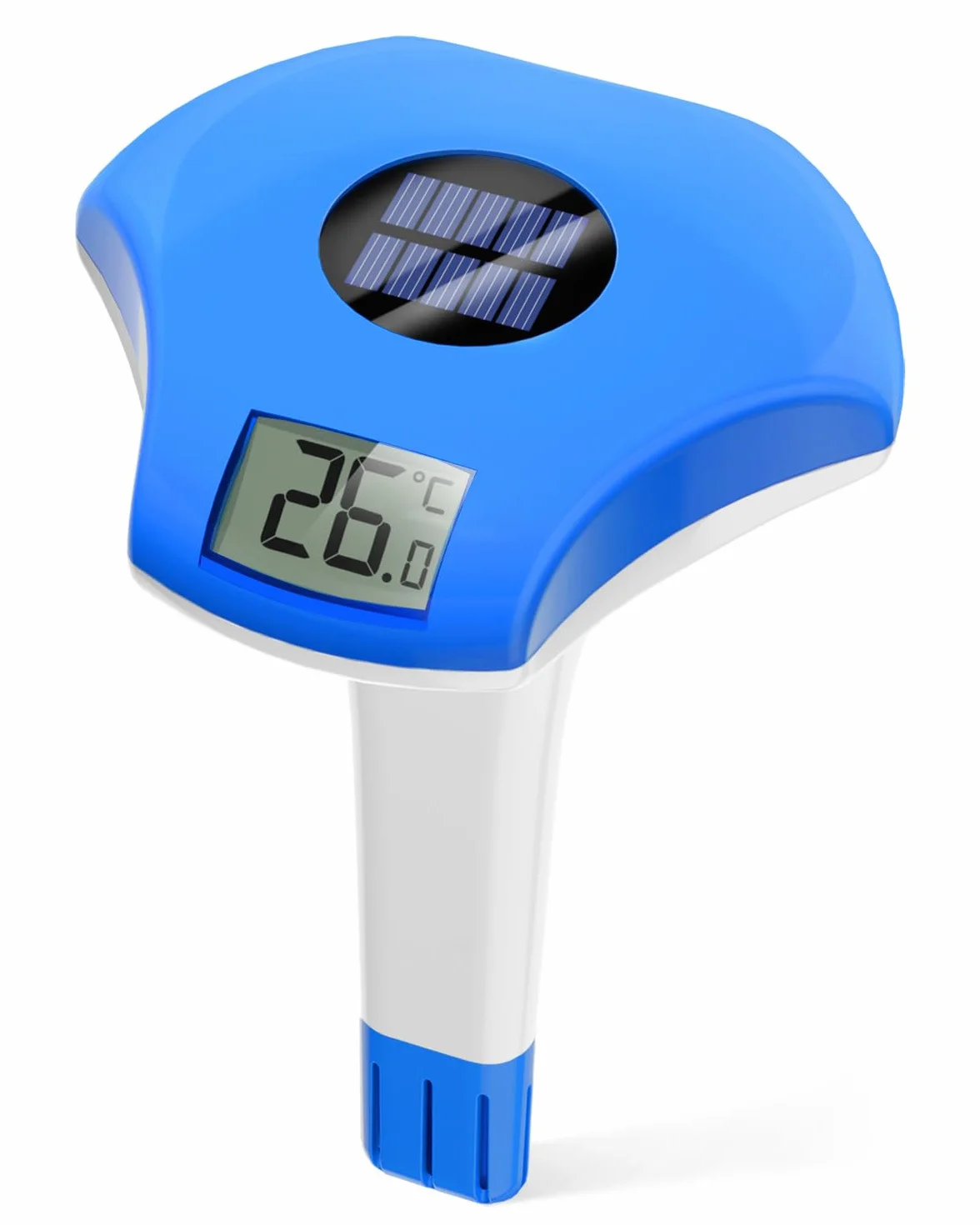 BALDR Termómetro Piscina Flotante Solar Pantalla Digital IPX8