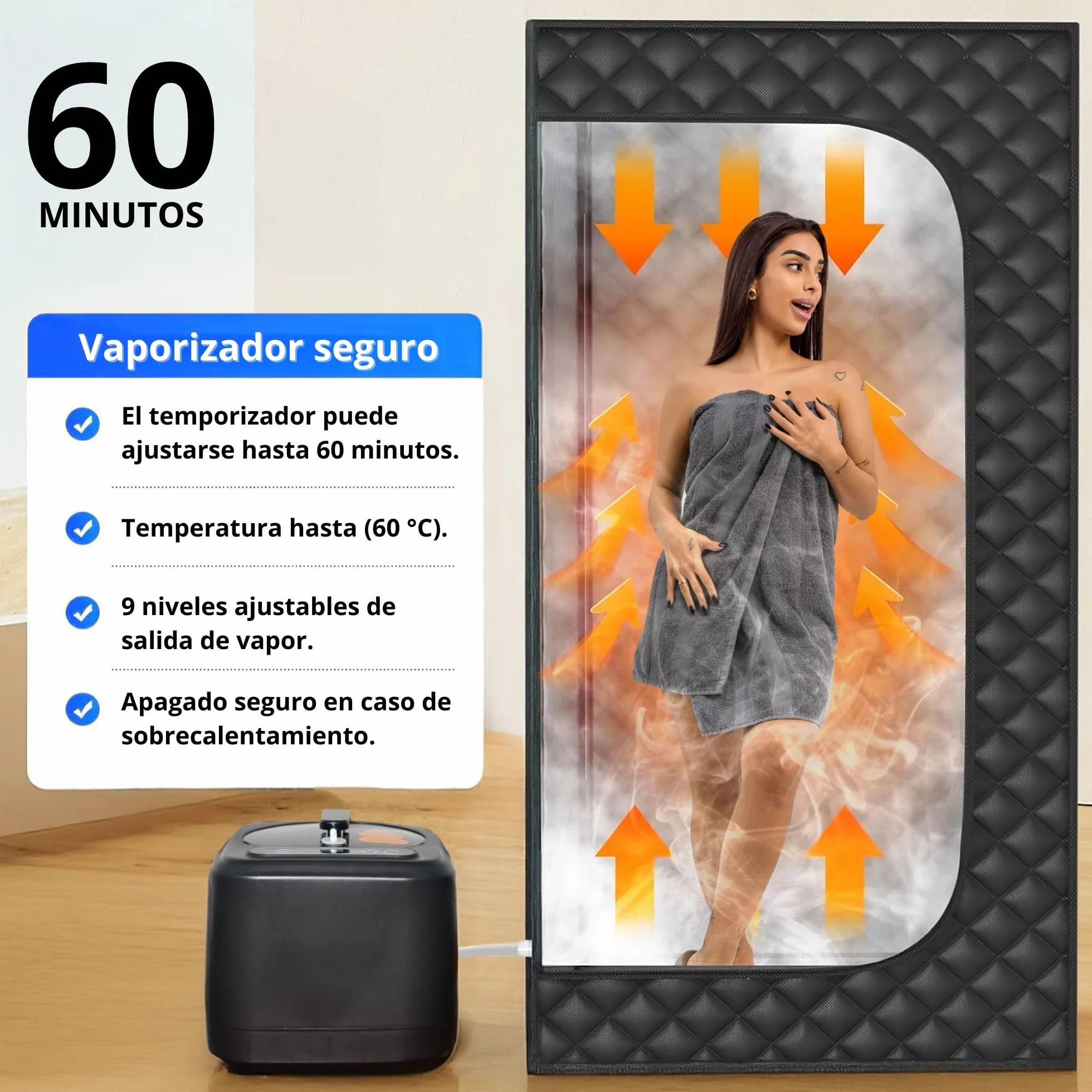 Ice Hof® Sauna Portátil De Vapor, Sauna Seca Portátil, Sauna Exterior, Sauna Home, Sauna para Relajación Y Bienestar
