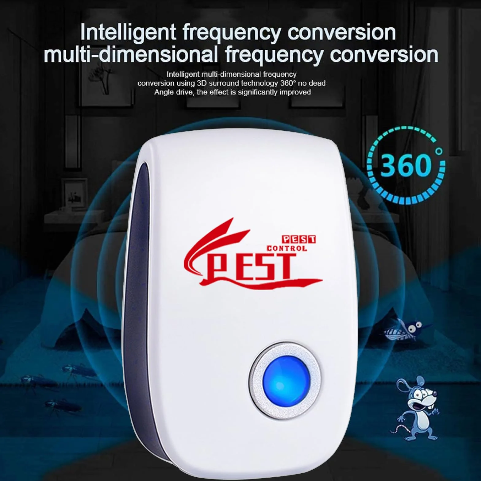 Repelente Ultrasónico de Plagas 6 Pack Electrónico Mosquitos Interiores