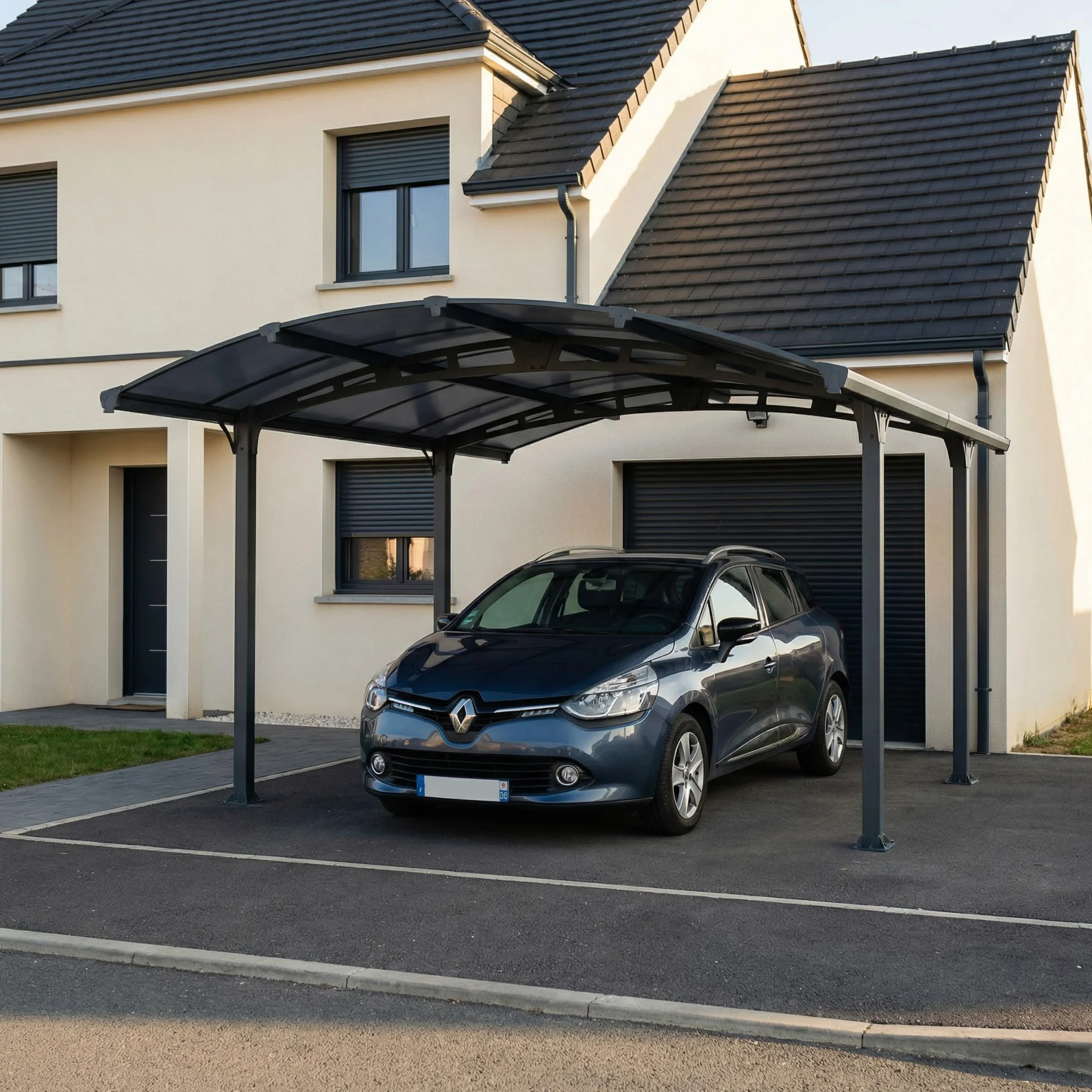 CANOPIA by Palram Carport de Aluminio Arcadia 359x435 Gris