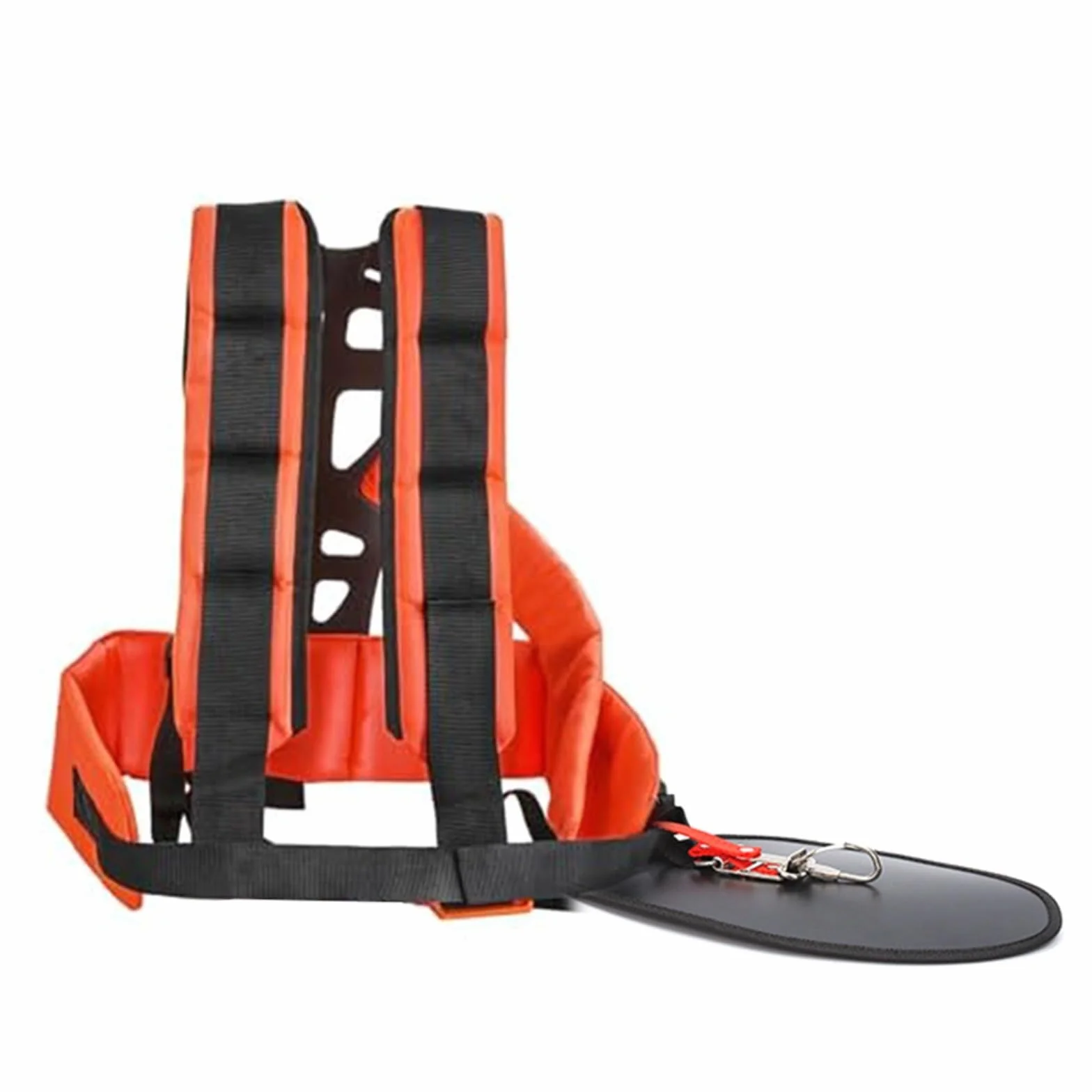 Correa de hombro ancha para cortacésped gruesa, arnés de mochila para recortadora y cepillo, almohadilla de PVC ajustable para hombres y mujeres, amarillo negro (amarillo)