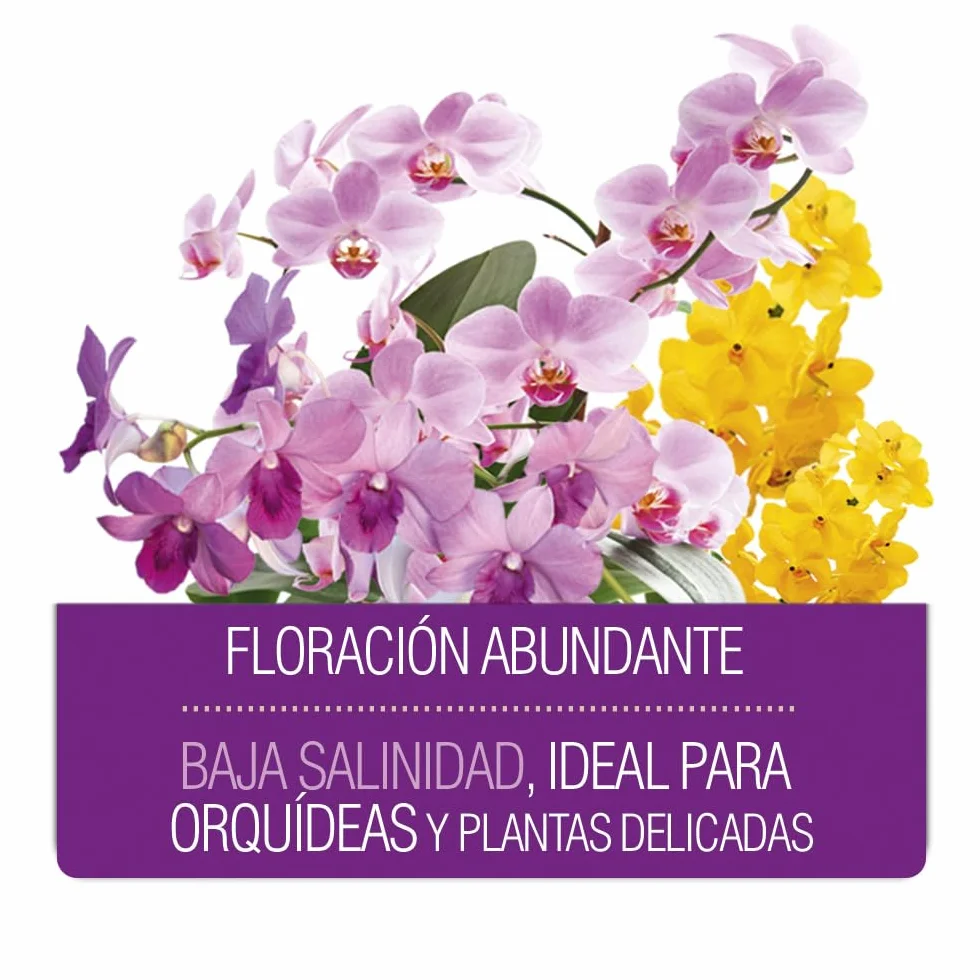 Abono Líquido Orquídeas 300 ml Fertilizante NPK 5-5-5 Micronutrientes Vitamina K3 Crecimiento Floración