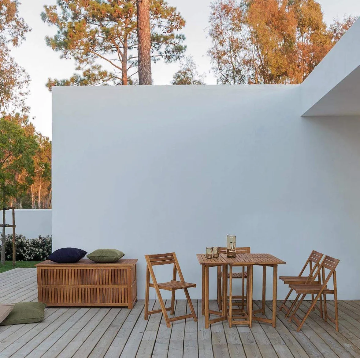 Baúl de madera para muebles de jardín Noemi