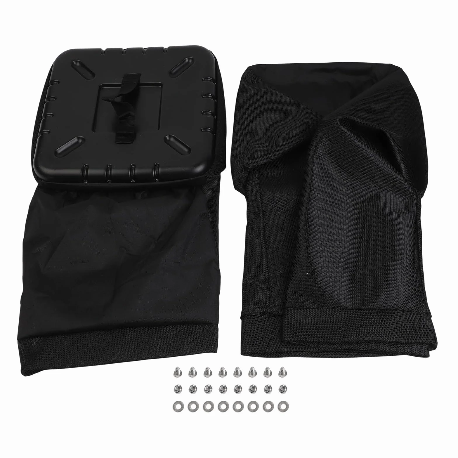 Paquete de 2 bolsas de césped para cortacésped AM122416 AM101602 compatibles con tractores de césped serie 100 D100 D110 LA120 Z225 de nailon negro de 25 pulgadas