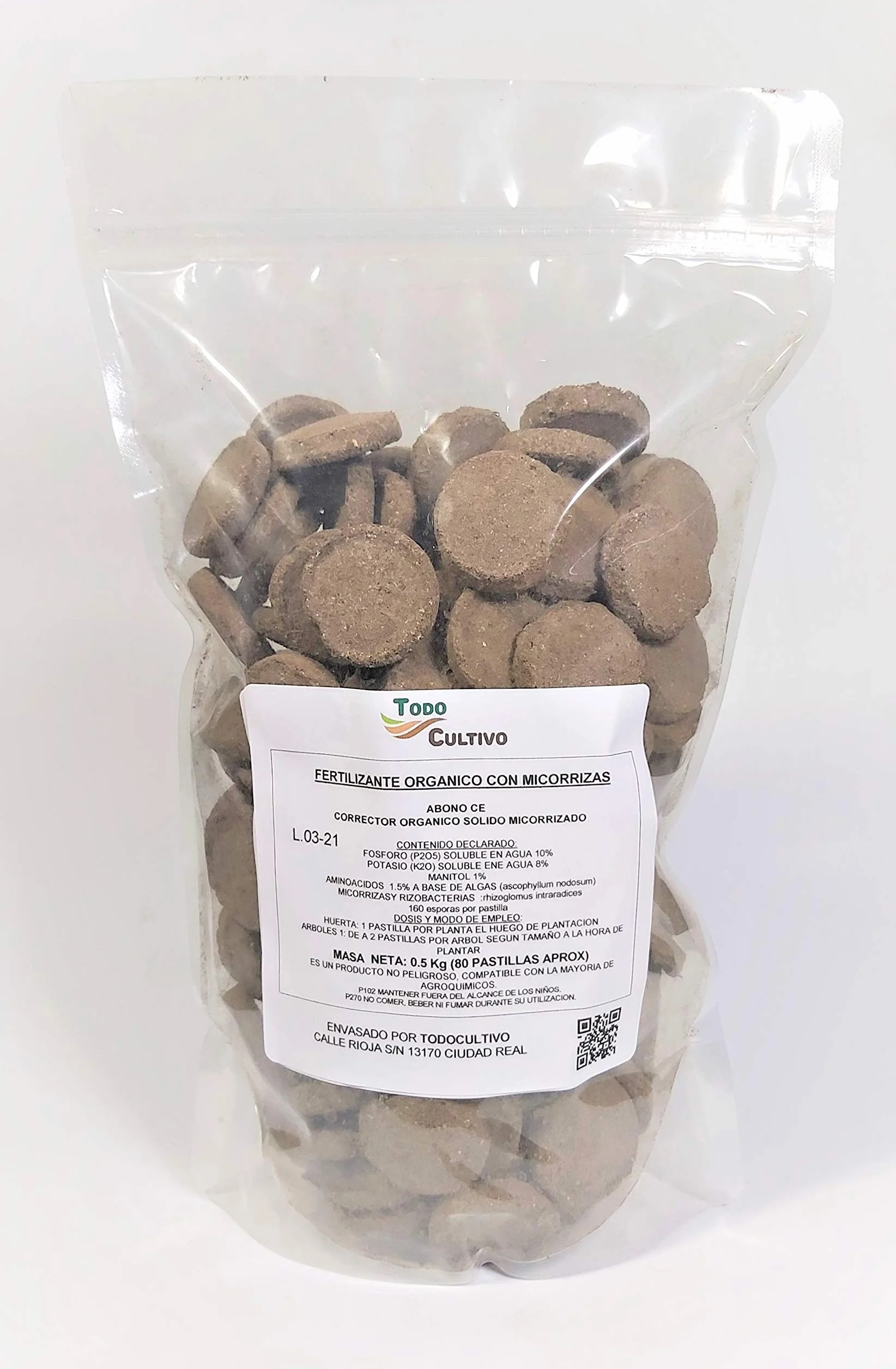 Micorrizas pastillas enraizantes 70 pastillas 500g Hongo Ascophyllum nodosum trichodermas
