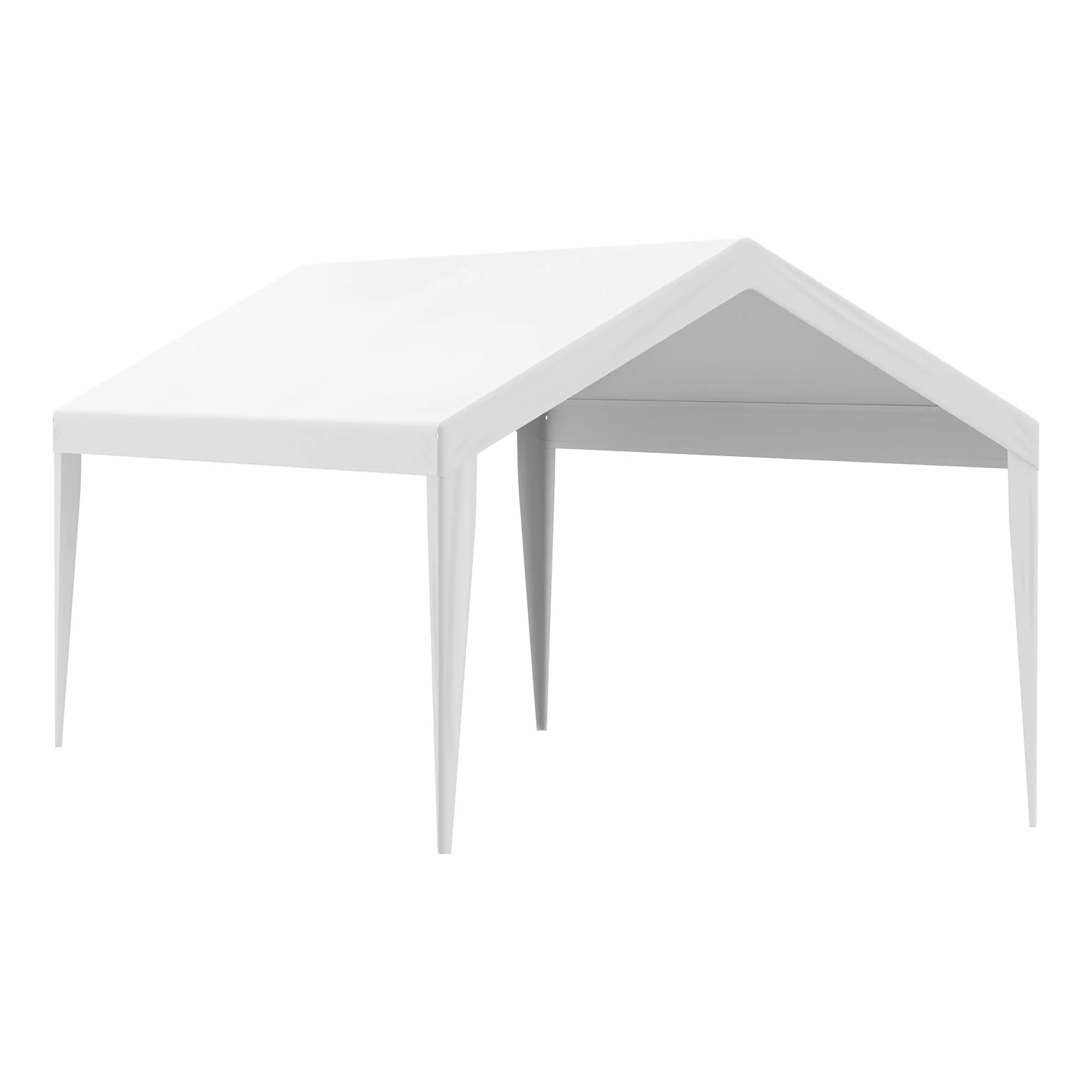 VEVOR Cubierta de Repuesto para Toldo de Cochera 6100 x 3040 x 850 mm, Resistente al Agua y Protección UV, Blanco