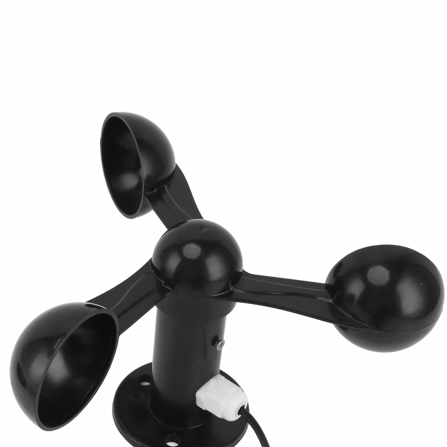 Anemómetro para Grúas Torre 3 Cúpulas USB 5V Alarma Velocidad Viento 2-12 Niveles Precisión Alta Apagado Automático