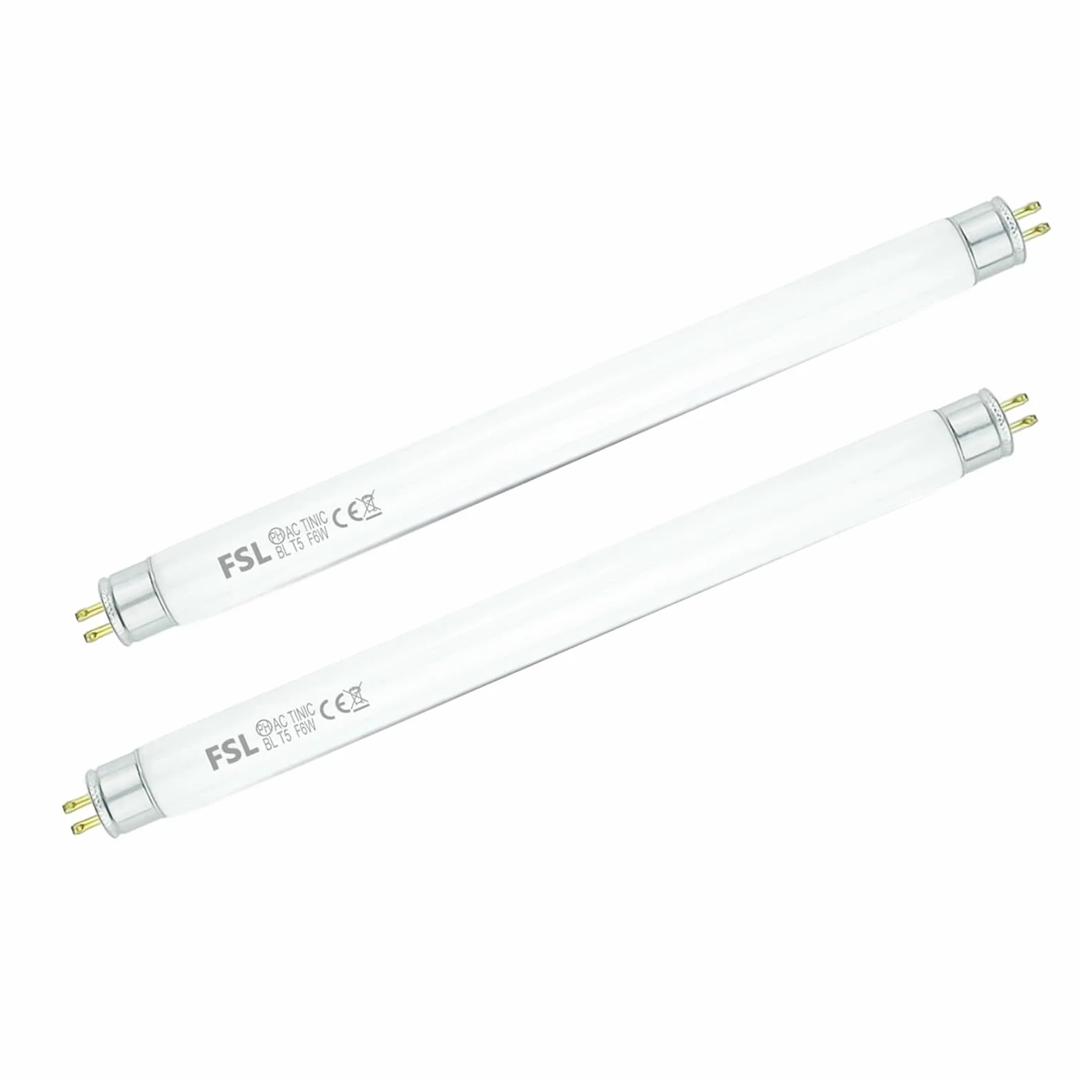 Tubos de Repuesto UV 365 nm 22.6 cm para Lámpara Antimosquitos 12W, Paquete de 2
