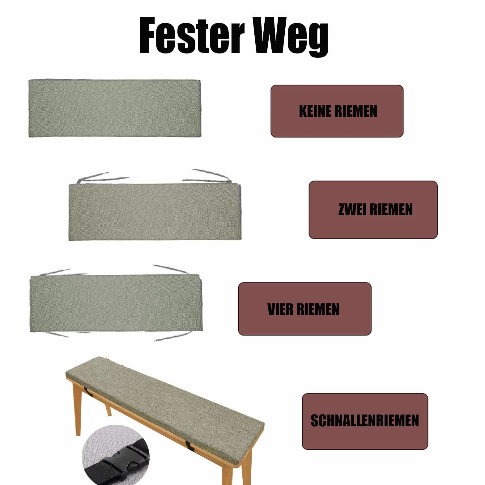 Pcevathiy Cojin a Medida, Cojines para Bancos Tamaño Personalizado, Cojín Asiento De Silla Larga Interior, Parte Inferior Antideslizante Cojines Sillas Exterior (3cm Espesor)