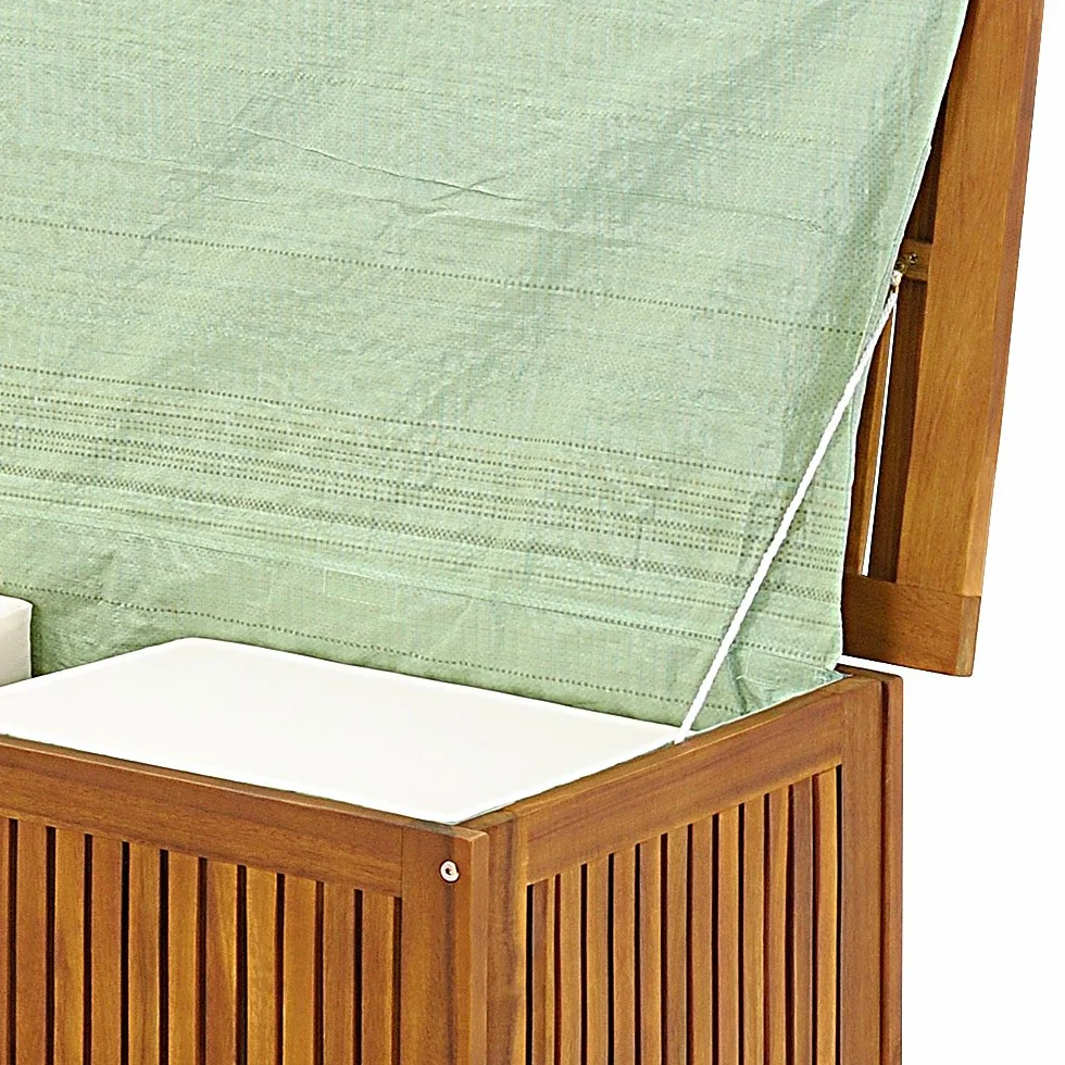 CASARIA Baúl Almacenaje Exterior 205L Madera Acacia 115x50x59cm Jardín