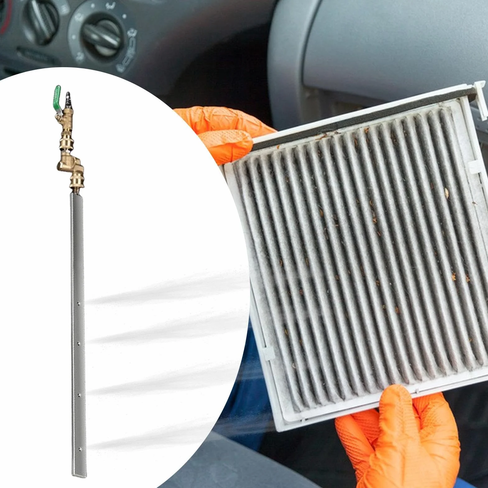 Herramientas Detallado Vehículos Tanque Agua Lavado A Presión | Varilla Lavado Radiador Para Depósito Agua Coche Camión Condensador RV Refrigerador Inodoro Conducto Refrigeración Exterior