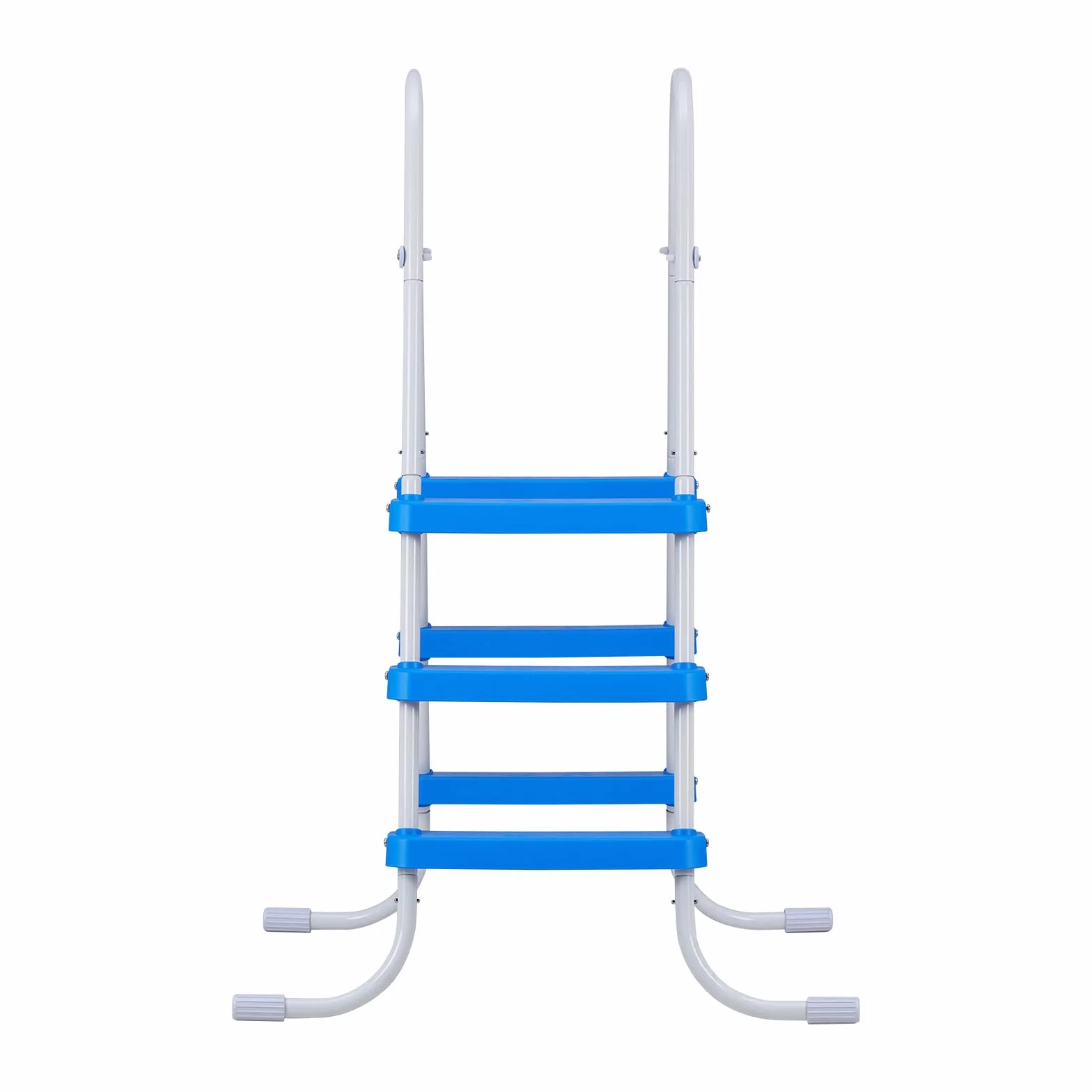 VEVOR Escalera para Piscina Desmontable 3 Peldaños 136 kg Acero al Carbono Antideslizante Pasamanos Ergonómicos