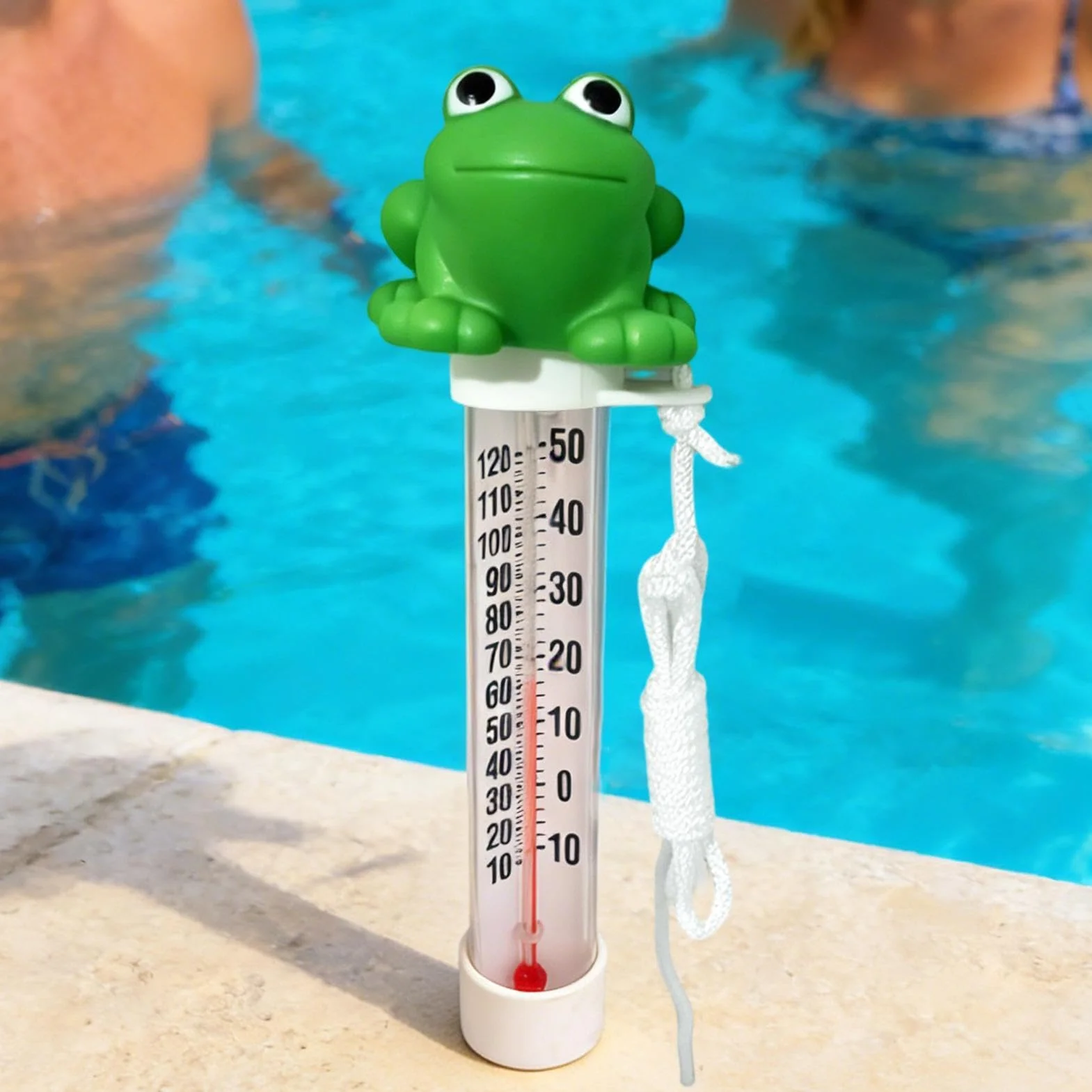 Termómetro Flotante para Piscina Medidor de Temperatura Rana Pantalla Grande