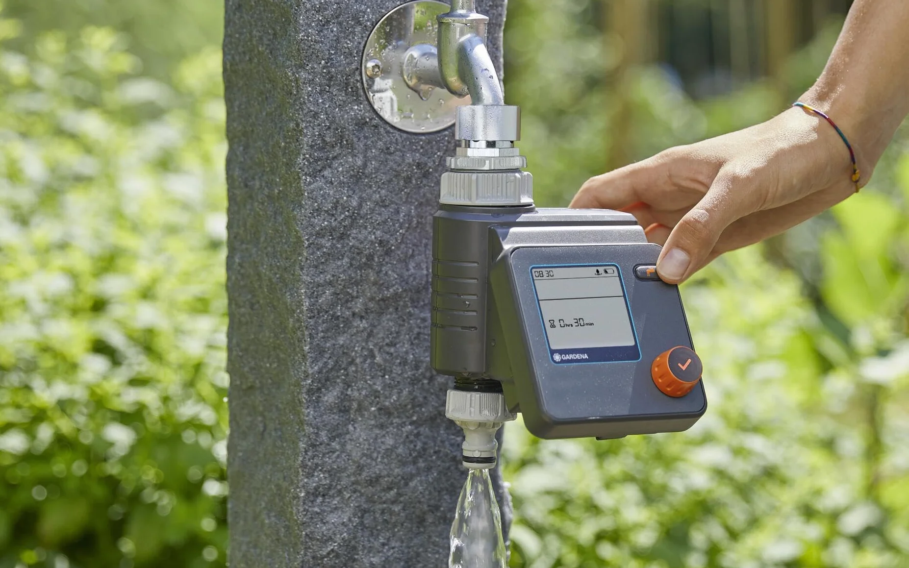 Gardena programador de riego Select 1891-20 riego automático 3 programaciones Water Now