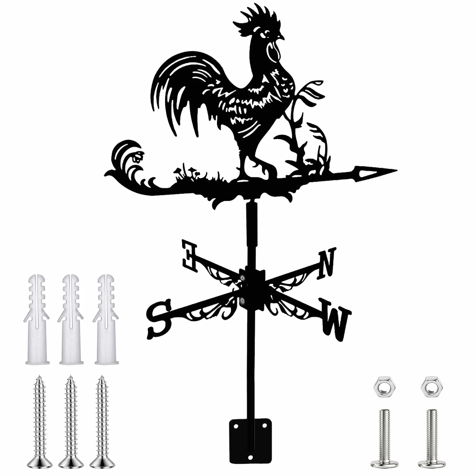 Veleta de Metal para Exteriores, Granja, Patio, Jardín