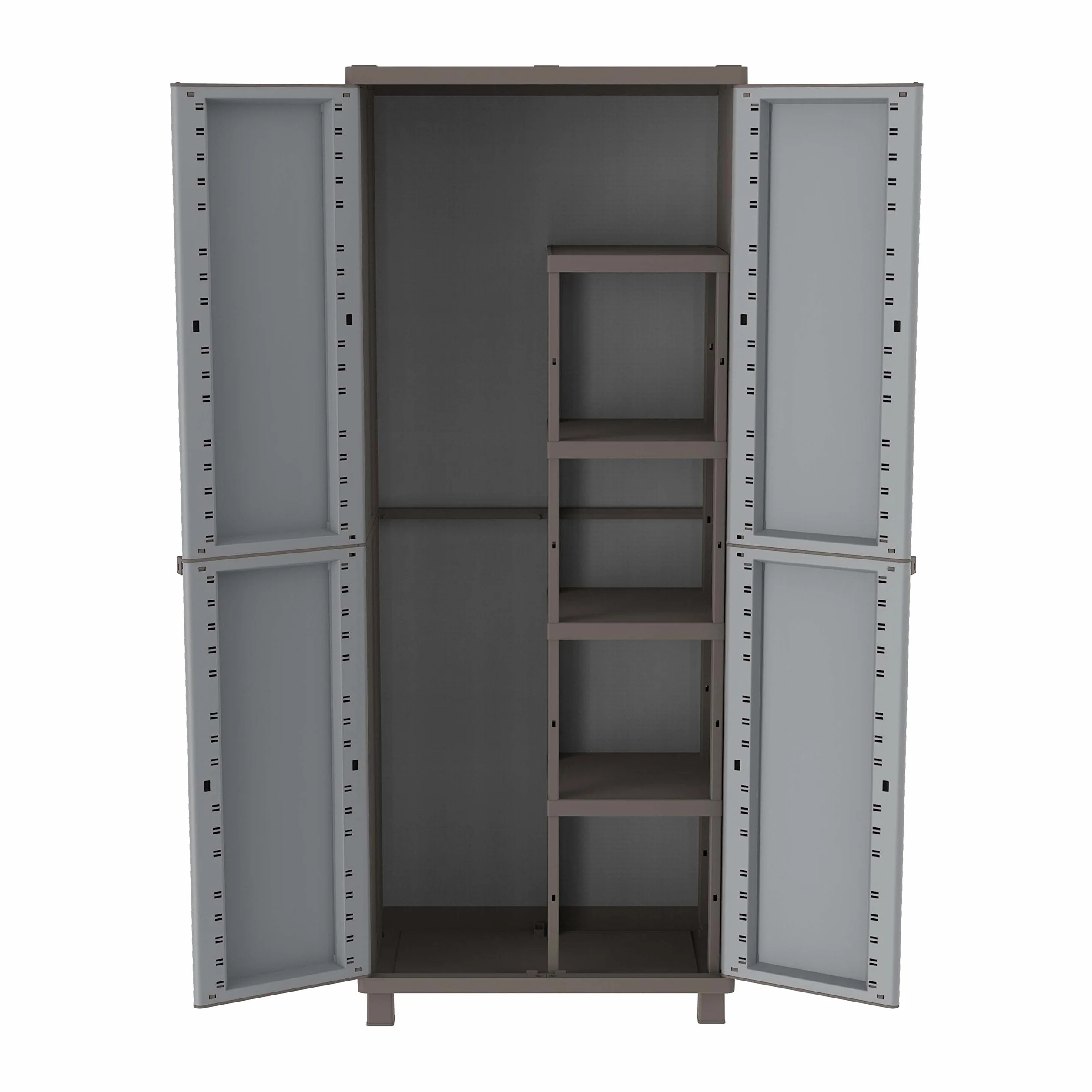 Armario 2 Puertas con 4 Estantes 68x37.5x170 cm