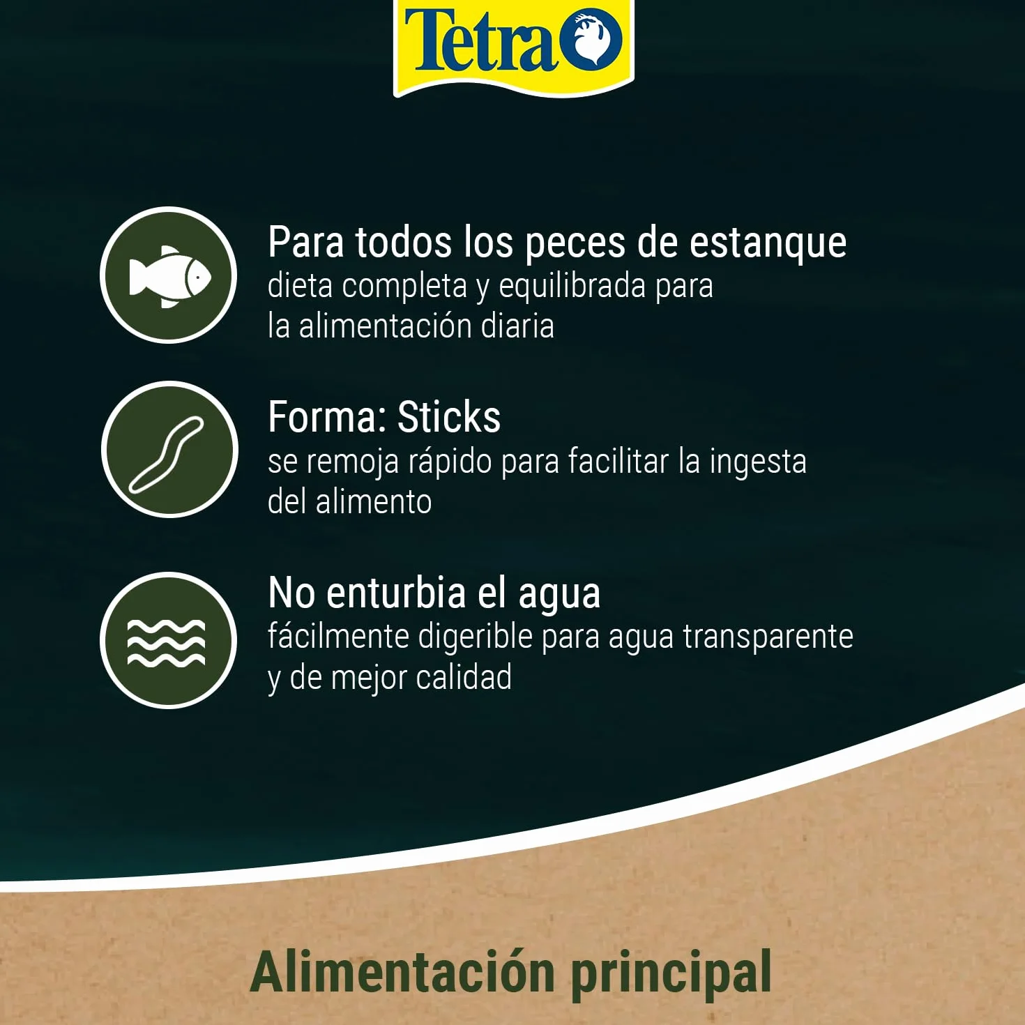 Tetra Pond Sticks, Alimento para peces de estanque, cubo de 7 L