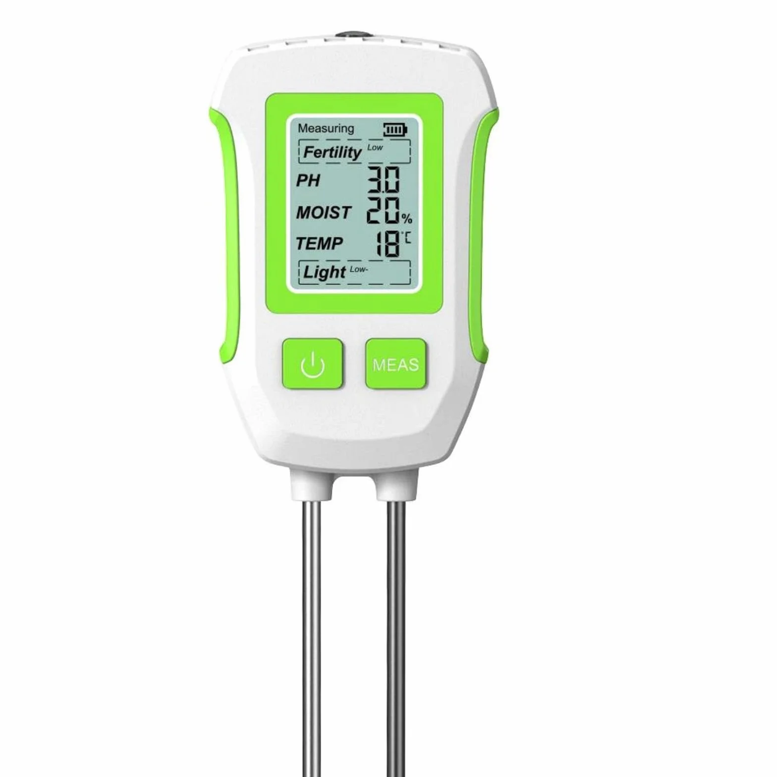 Medidor De Humedad del Suelo 5 En 1, Medidor Digital De PH del Suelo, Probador De Humedad del Suelo De Mano emperatura Y Luz Solar para Jardín, Plantación Y Macetas