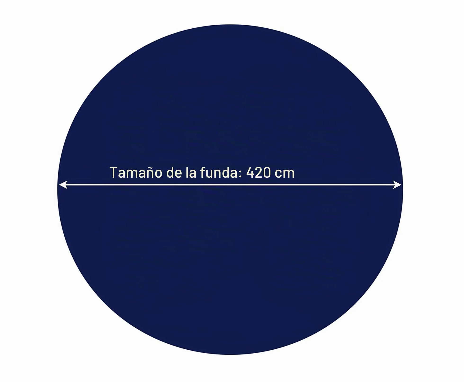Cubierta de Piscina de Invierno Redonda 200g/m² 420 cm Azul