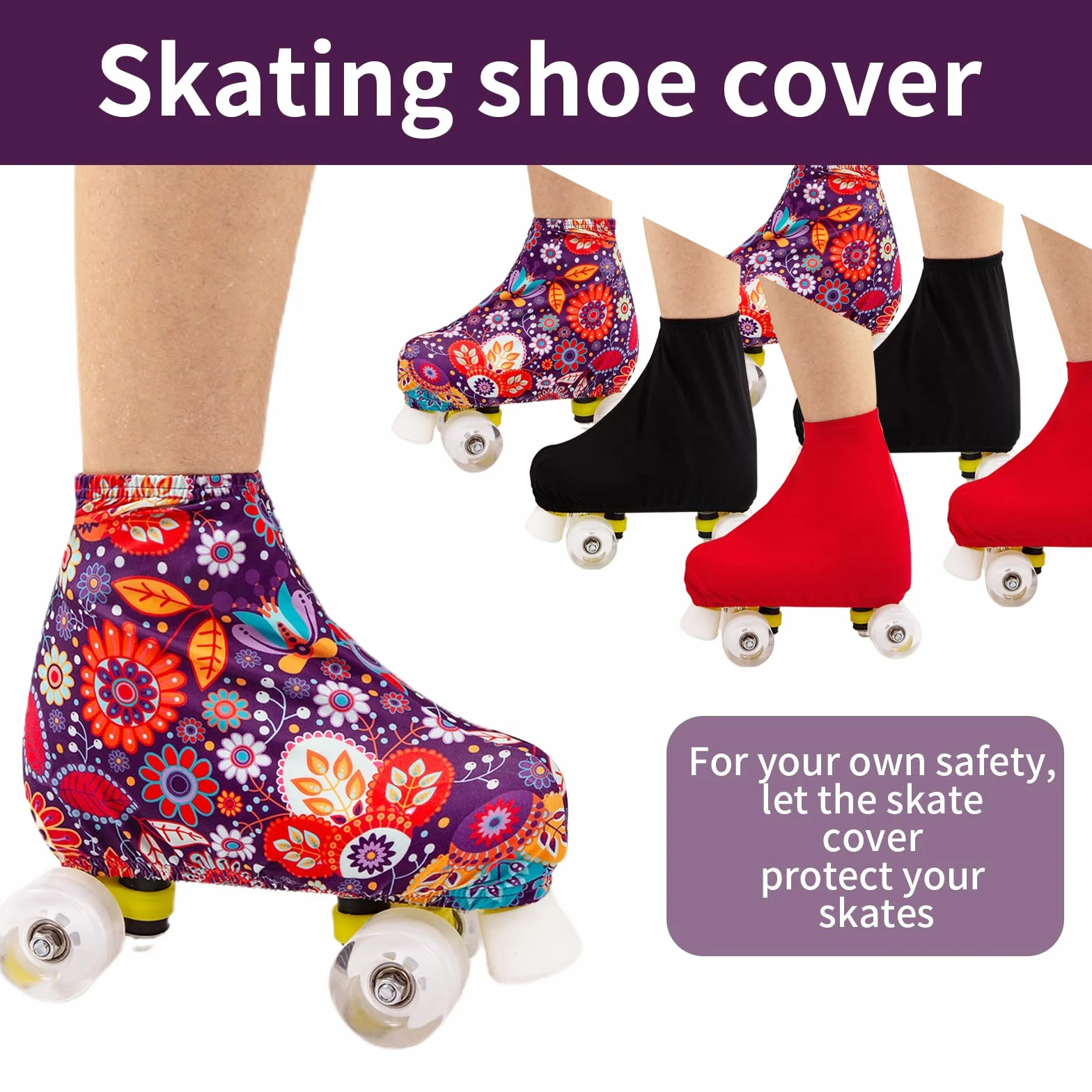 Funda elástica para Patines de Hielo Cubiertas Patinaje Artístico Patines Linea Niños Adultos