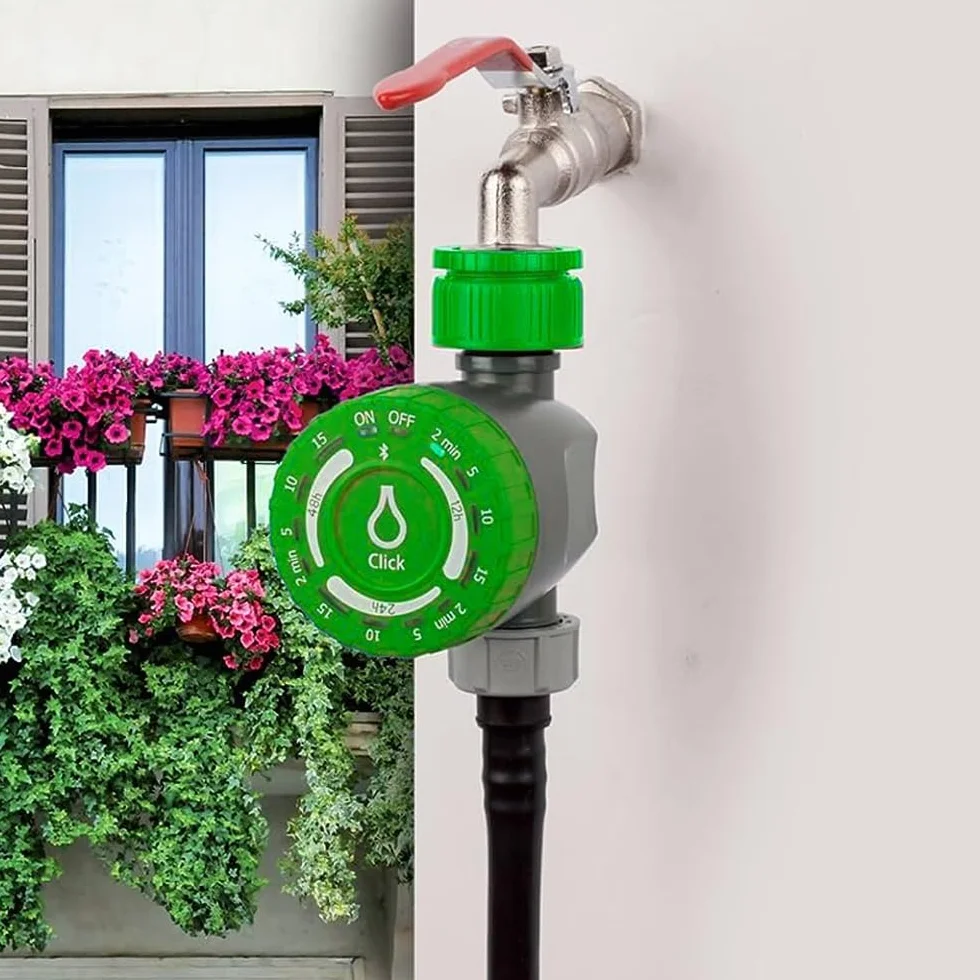 Programador de Grifo Rain Click Mist para Nebulización, Temporizador de Ciclos Cortos a Pilas