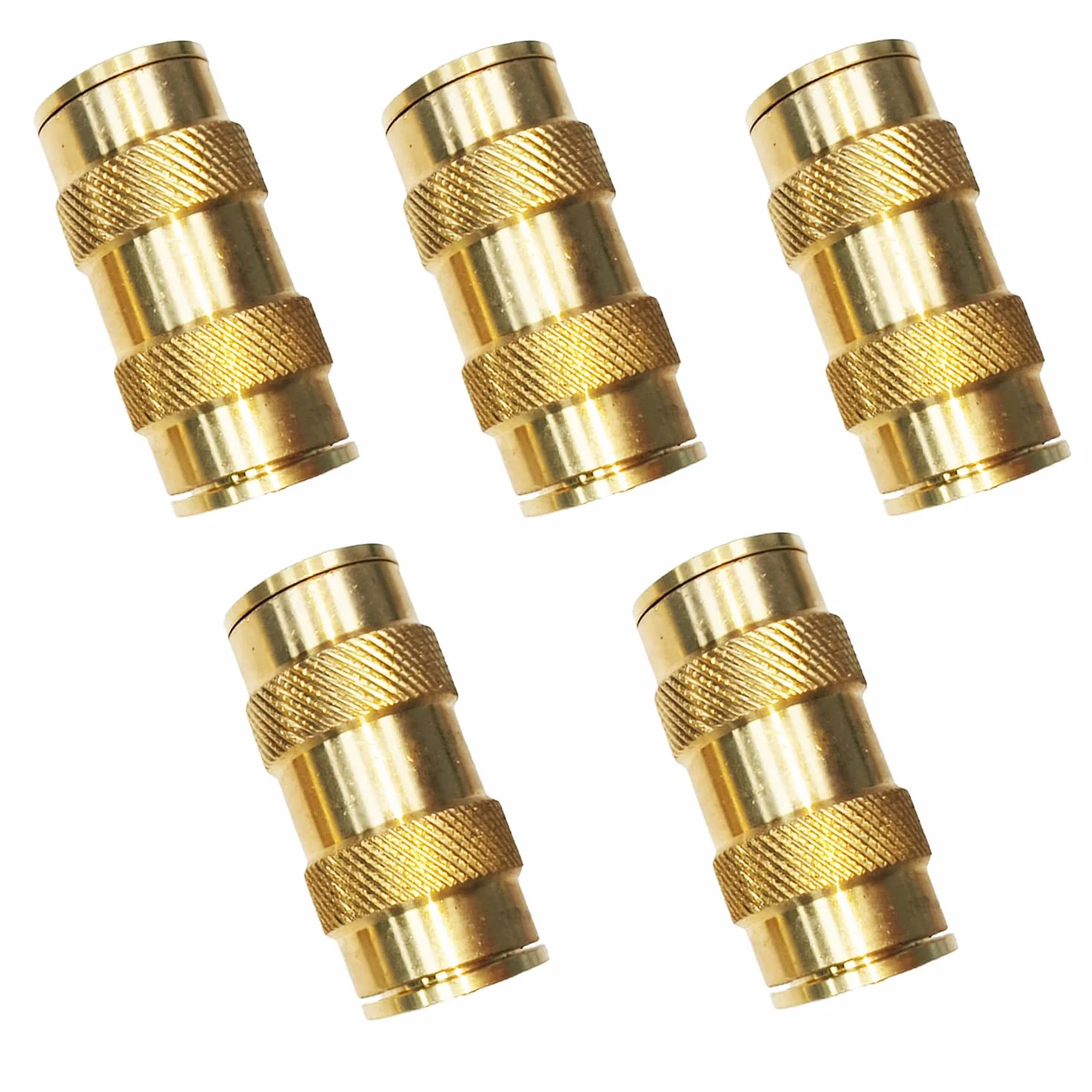 Juego de racores neumáticos de conexión rápida para Tubo de 5/8" de diámetro Exterior - Racores para línea de Freno de Aire Dot, 5 racores de conexión rápida para Manguera de Aire