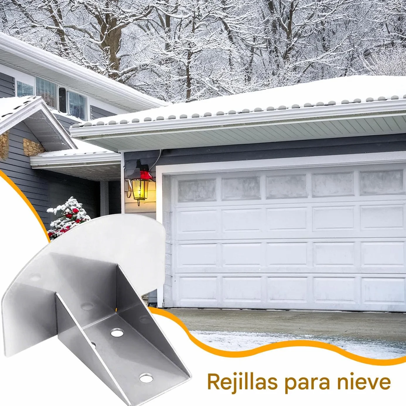Retenedores de Nieve para Tejado 25 Piezas - Barreras Antihielo de Acero Inoxidable