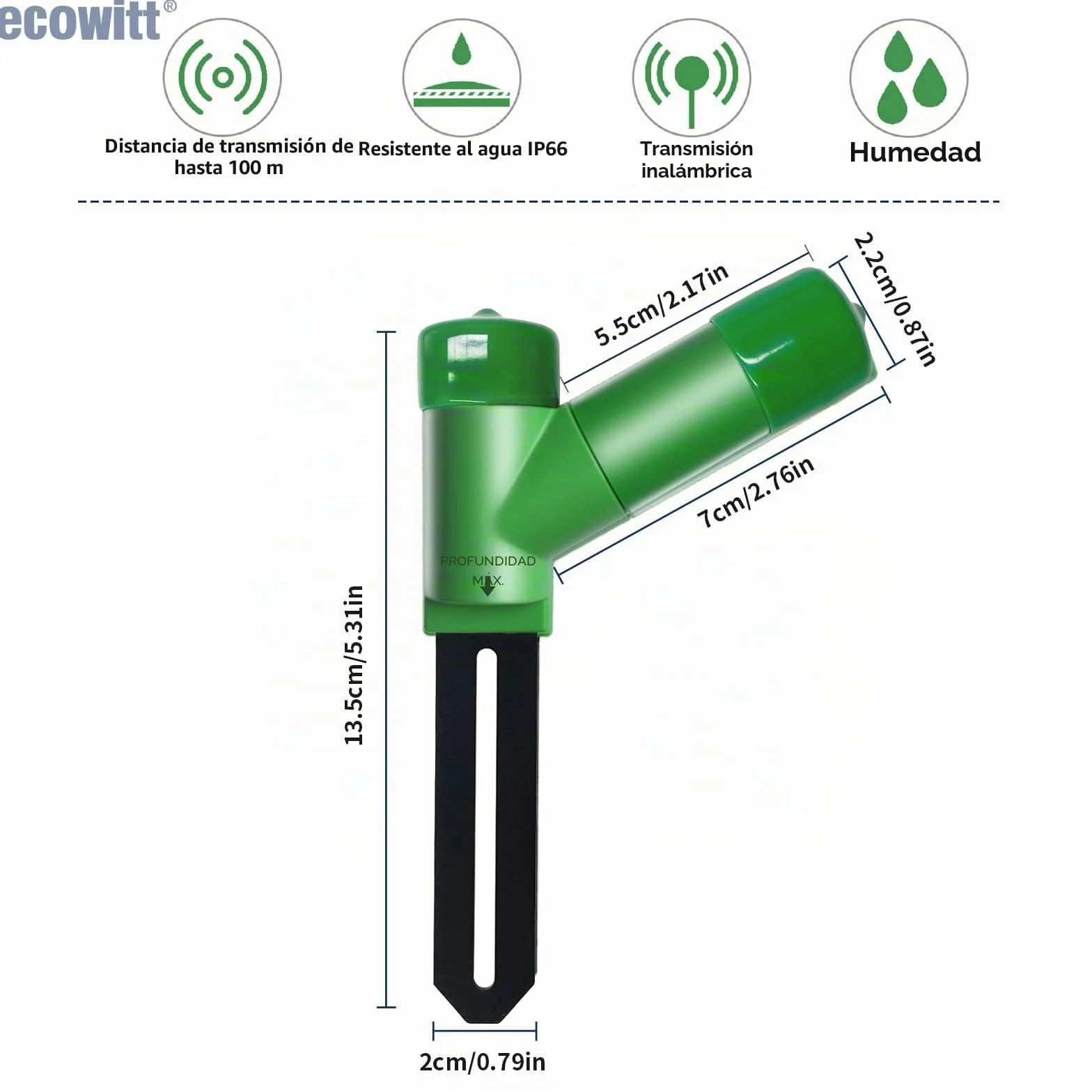 ECOWITT WH51 Probador de humedad del suelo Accesorio