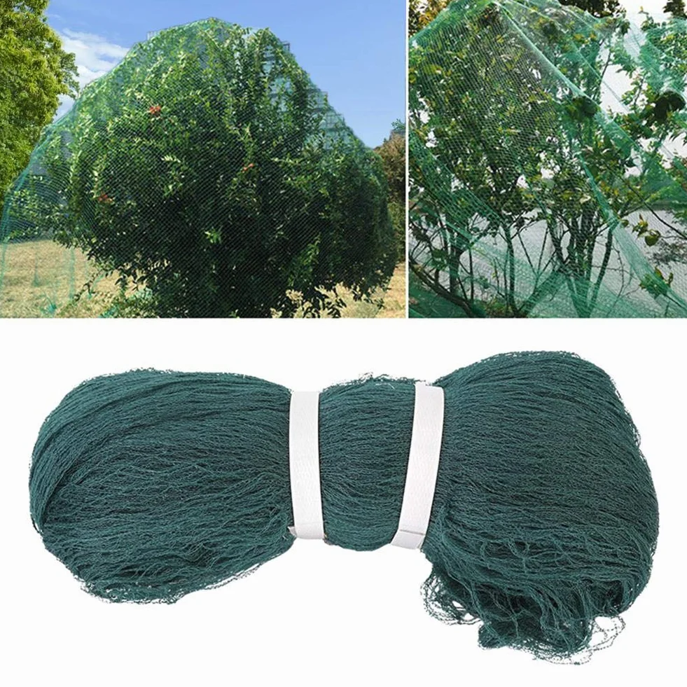 Malla AntipáJaros Netting Reutable Garden Net Cercado para árboles frutales Protección de Verduras (Size : 4 x 10m)