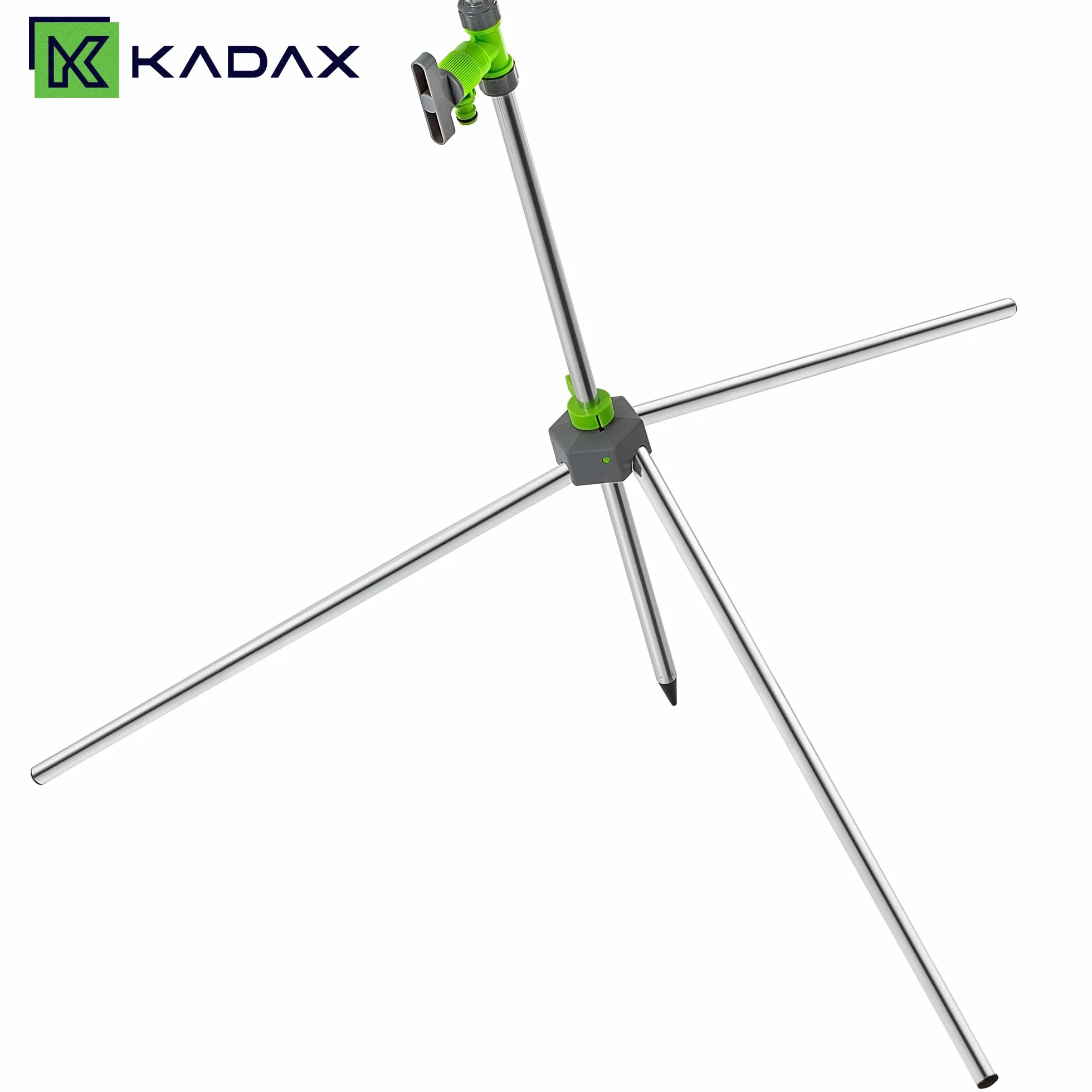 KADAX Ducha de jardín con altura ajustable, exterior con conector 1/2 pulgadas, aluminio para camping