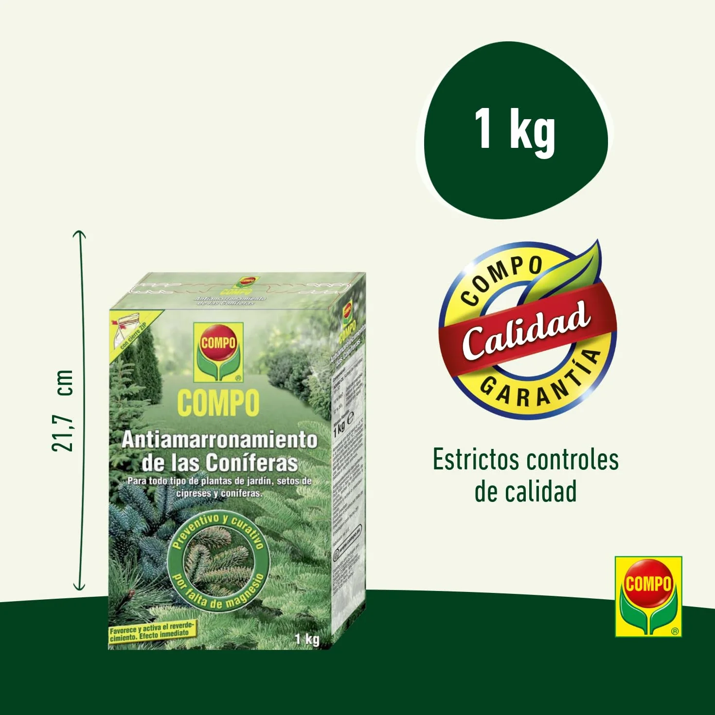 COMPO Antiamarronamiento coníferas larga duración 1 kg