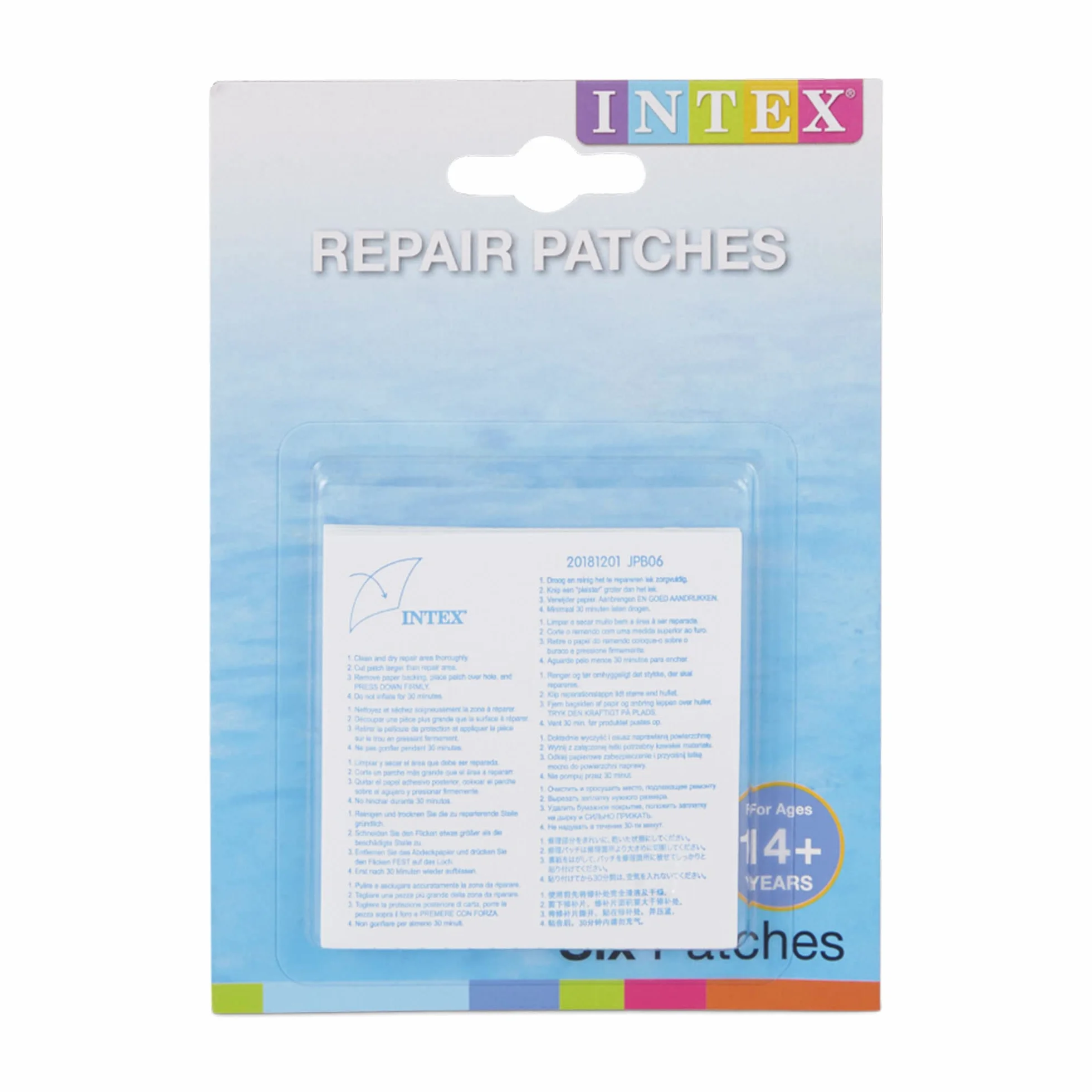 Intex Set de reparación Parches autoadhesivos 7 x 7 cm