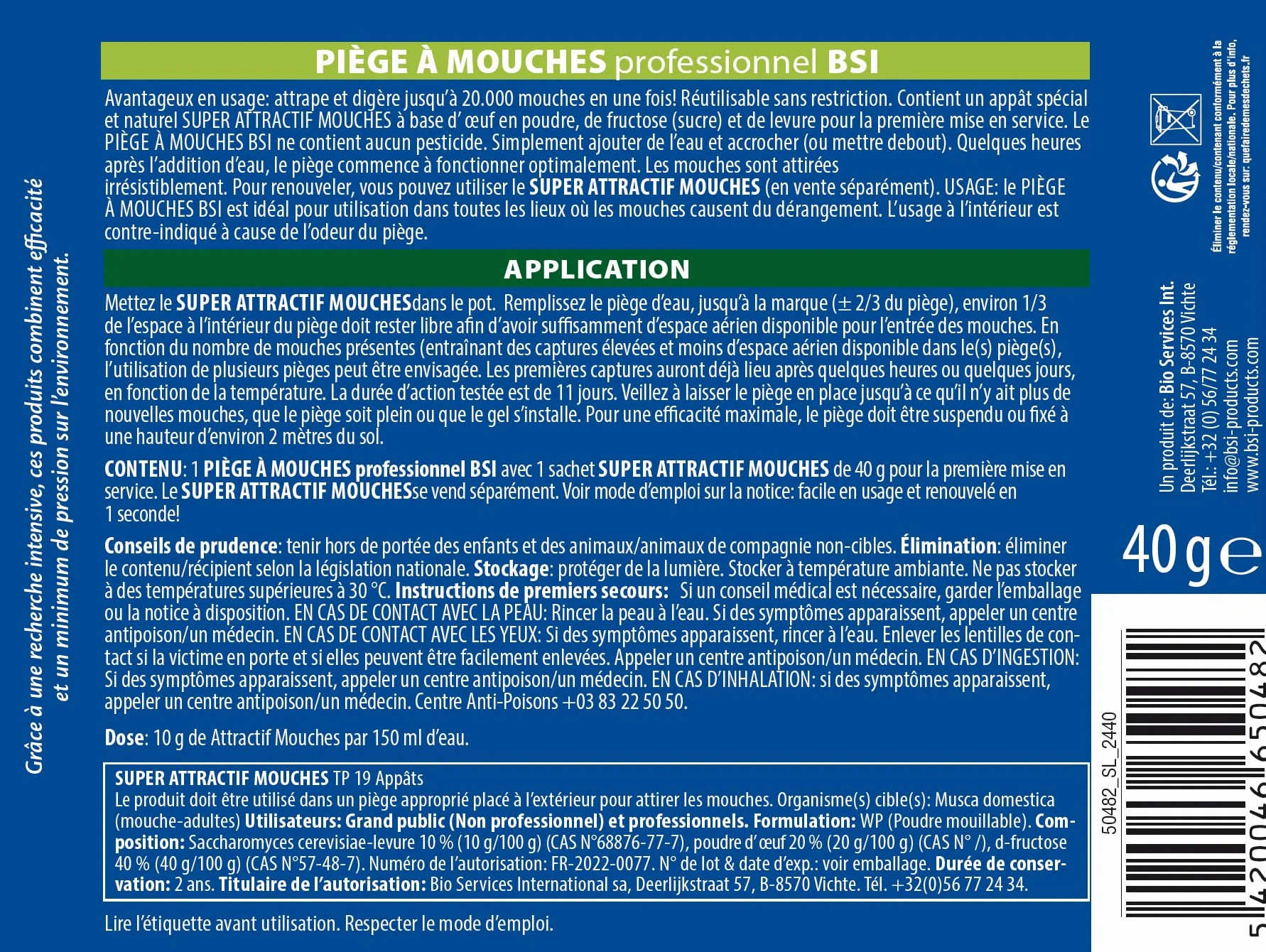 BSI Trampa para Moscas Profesional