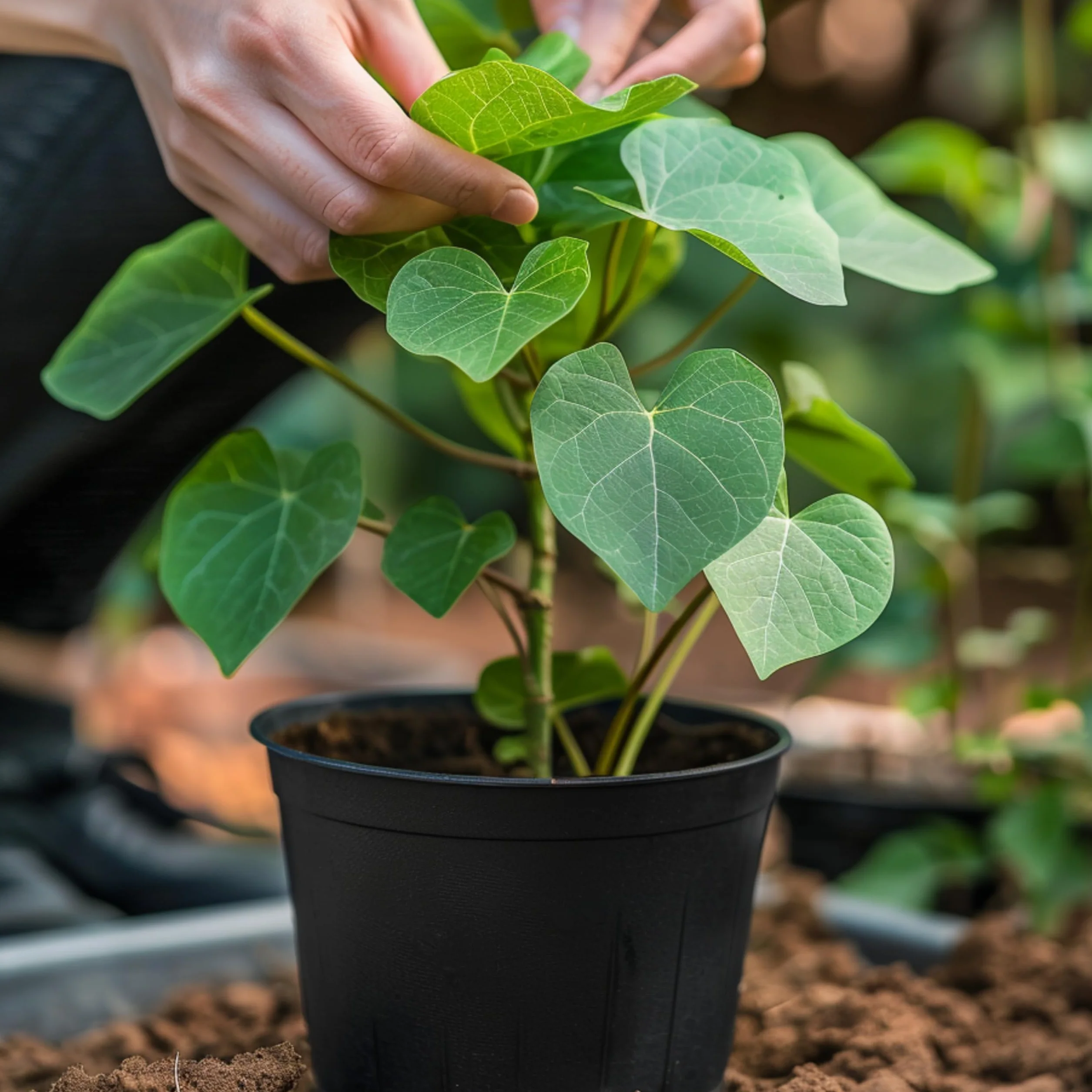 Paulownia Tomentosa Árbol Emperatriz Vivo 50-60 cm en Maceta Plástico
