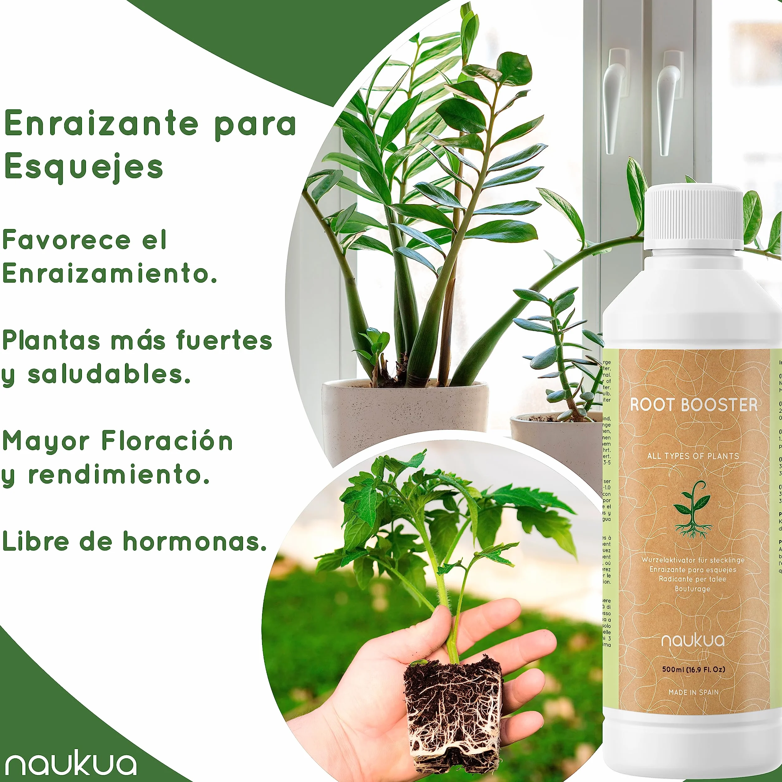 Enraizante para esquejes 500ml Bioestimulante para plantas y flores