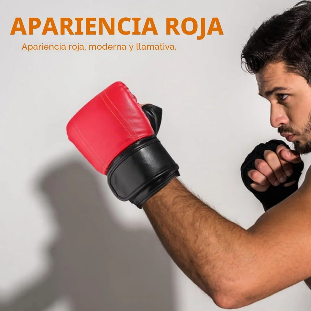 Guantes de boxeo MMA con acolchado para entrenamiento Muay Thai, Kick-Boxing y sparring