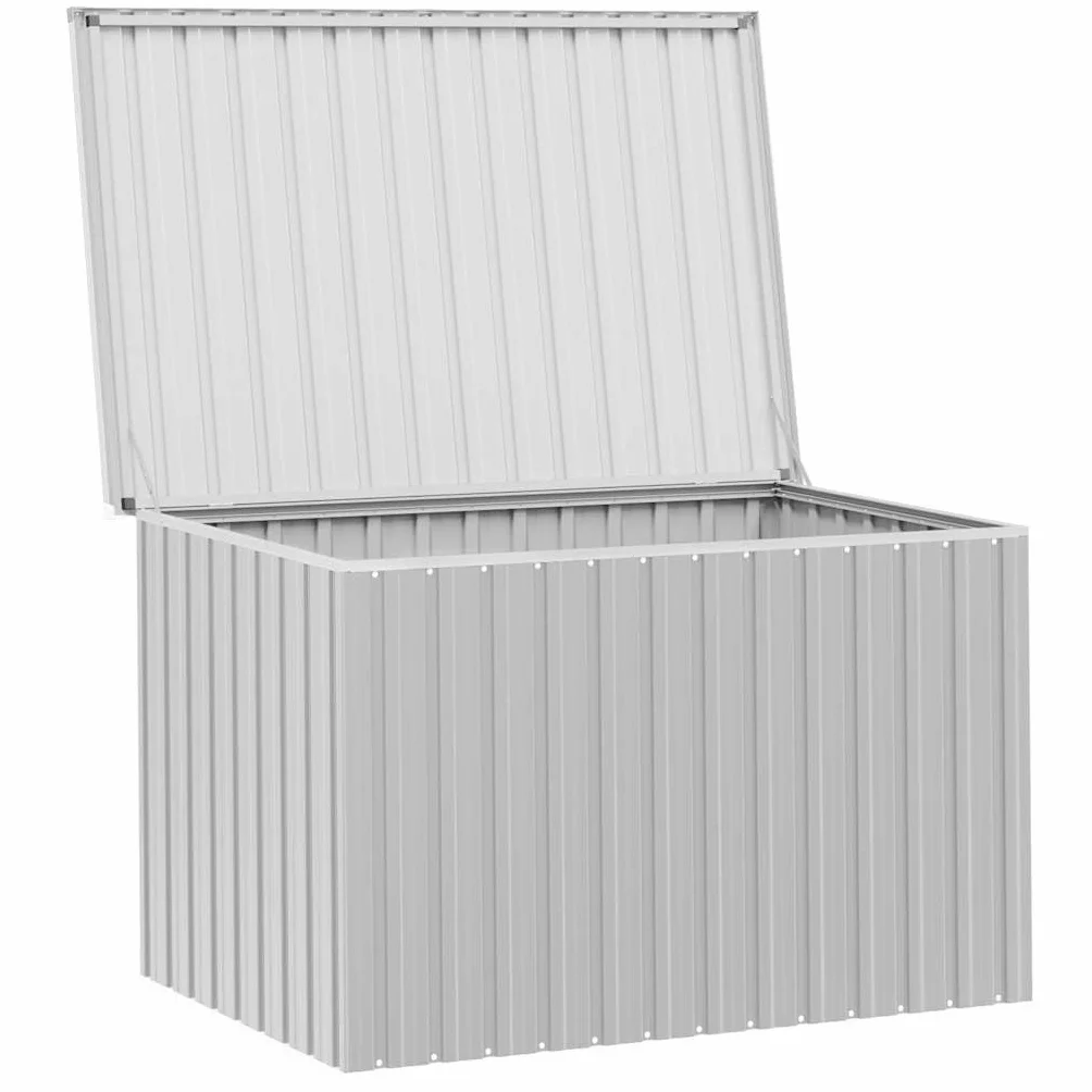 Caja de almacenaje para jardín Gris 149x99x93 cm