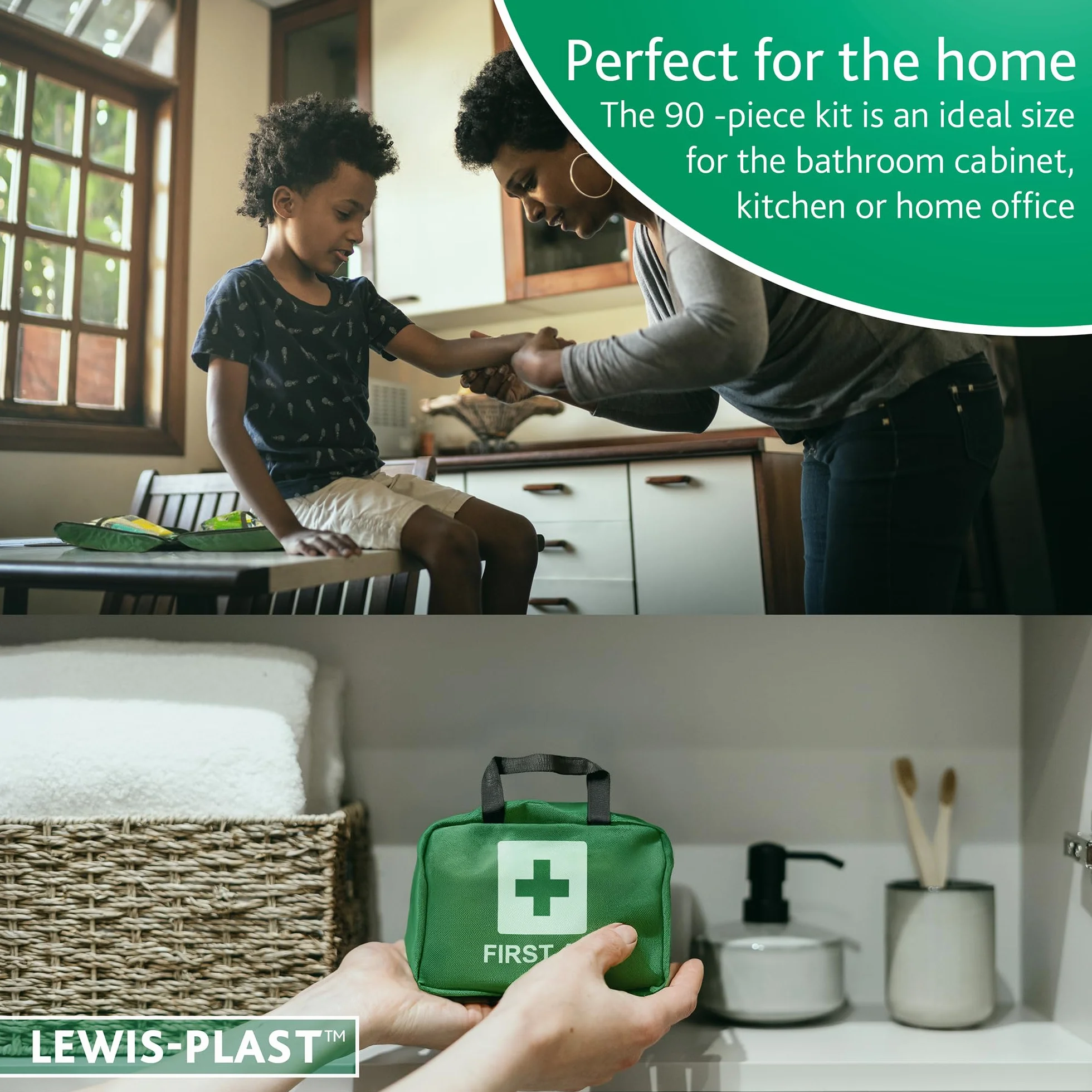 Kit completo de primeros auxilios 90 Piezas LEWIS-PLAST para exteriores