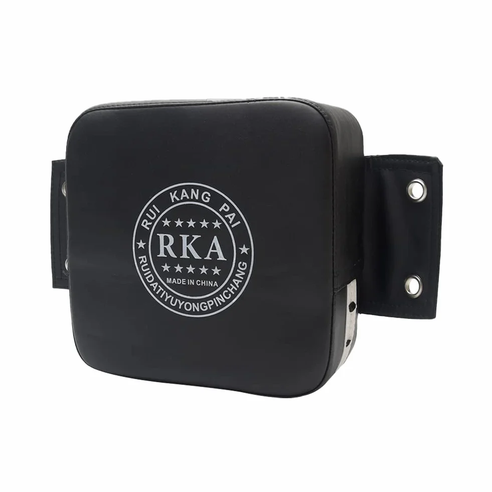 Almohadilla de Perforación de Pared, Bolsa de Boxeo Cuadrada, Accesorio de Entrenamiento para Muay Thai, Kickboxing, Artes Marciales (Negro)