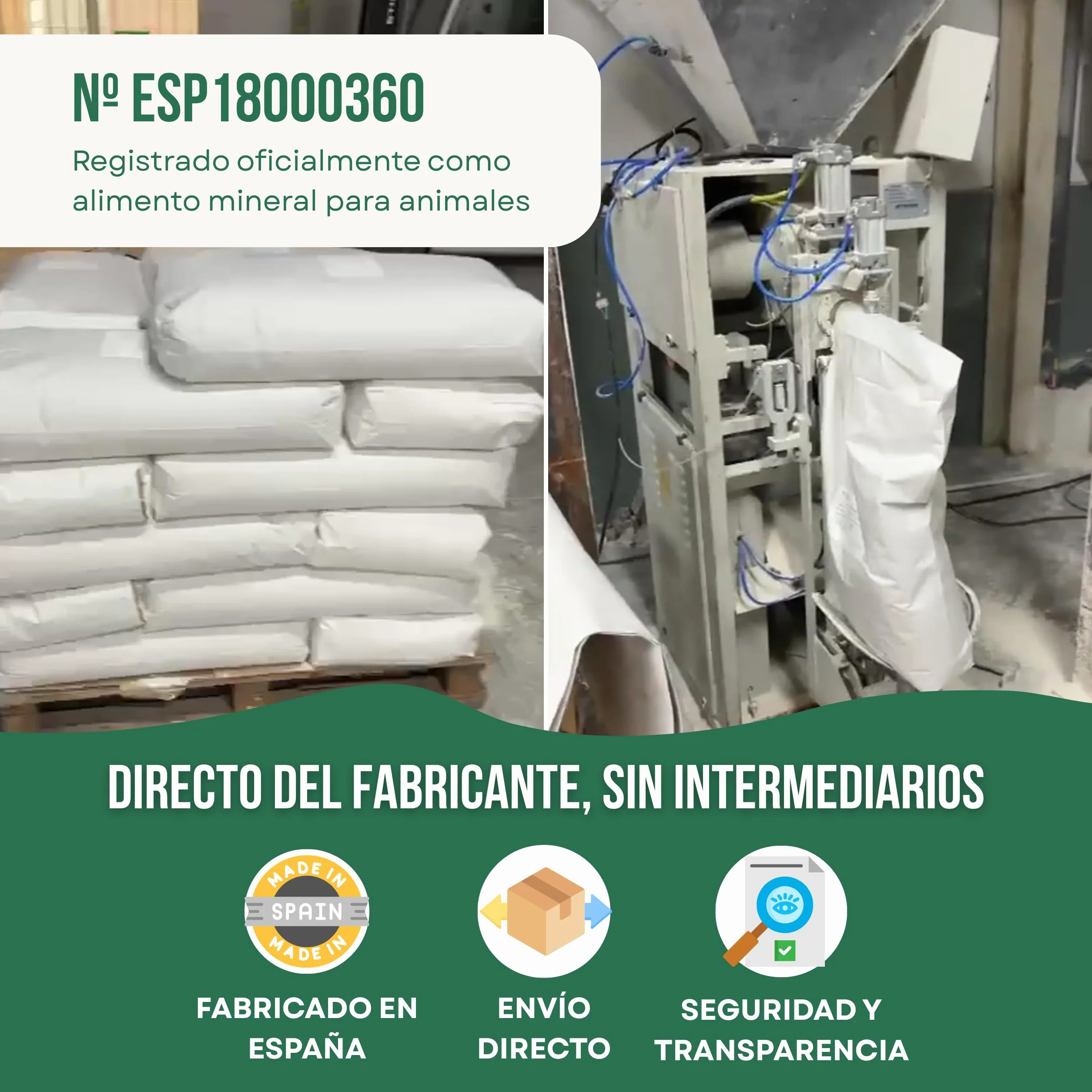 ECO Tierra de Diatomeas 6kg Ecológica Grado Alimenticio para Animales Sin Calcinar Diatofeed Molida Certificada