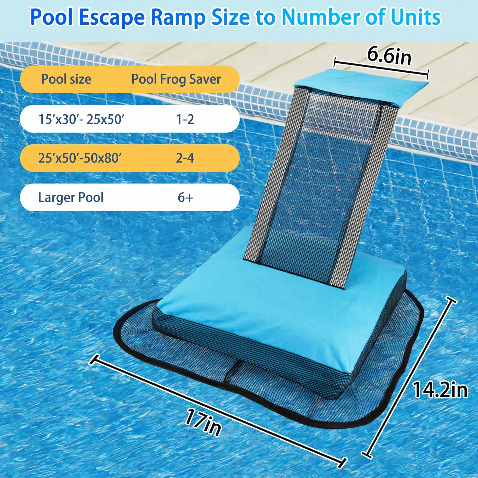 Rampa de rescate de animales para piscina, rescatador de ranas, sapos, lagartos, patos, serpientes