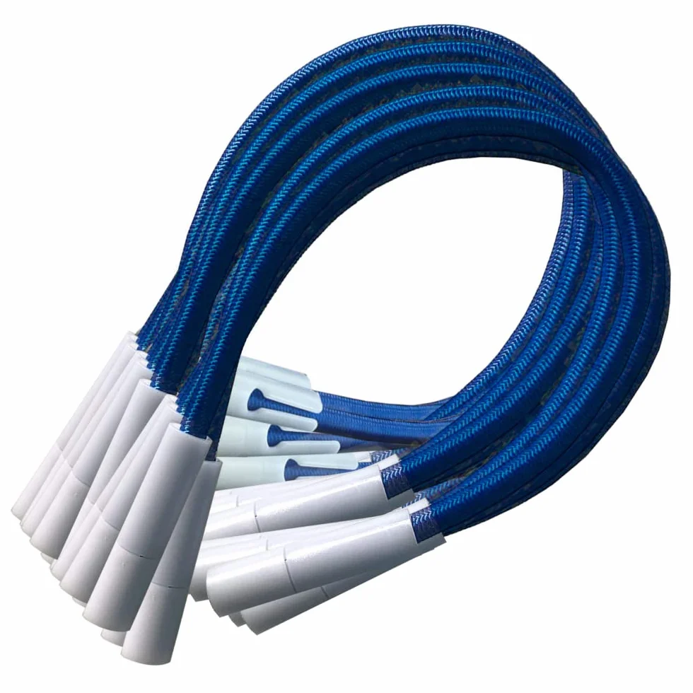PisciHogar Tensores Lona de Piscina Goma elástica Gran Resistencia Cobertor Invierno Regulables 12 und Azul