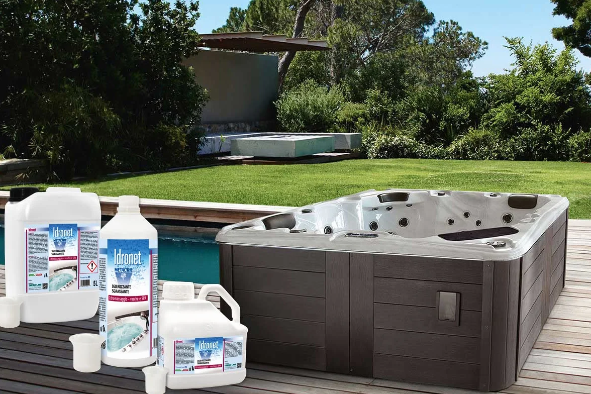 Idronet Metacril Desinfectante para Bañera de Hidromasaje Spa 3 Litros