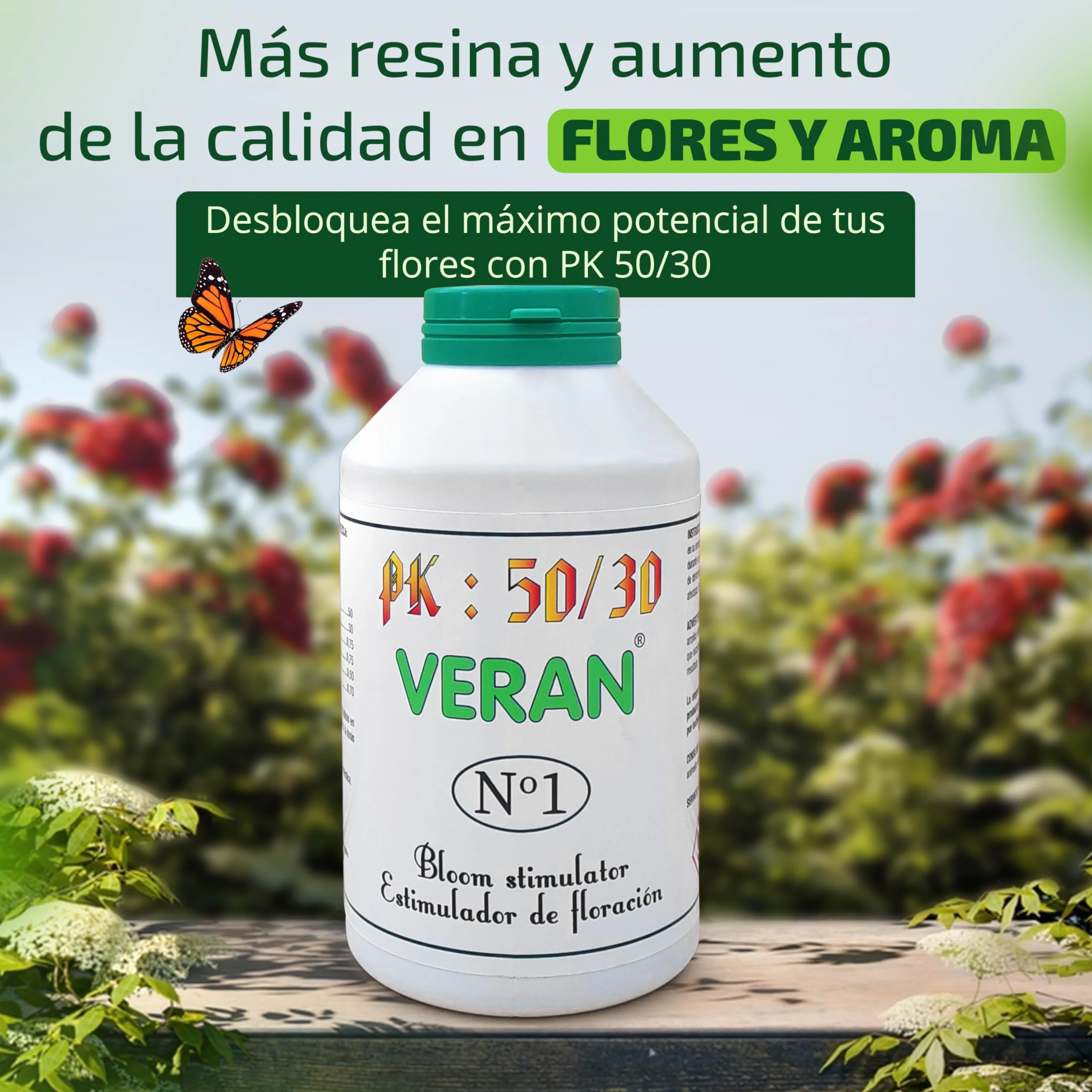 VERAN Abono Maria PK 50-30 125gr Fertilizante Cogollos