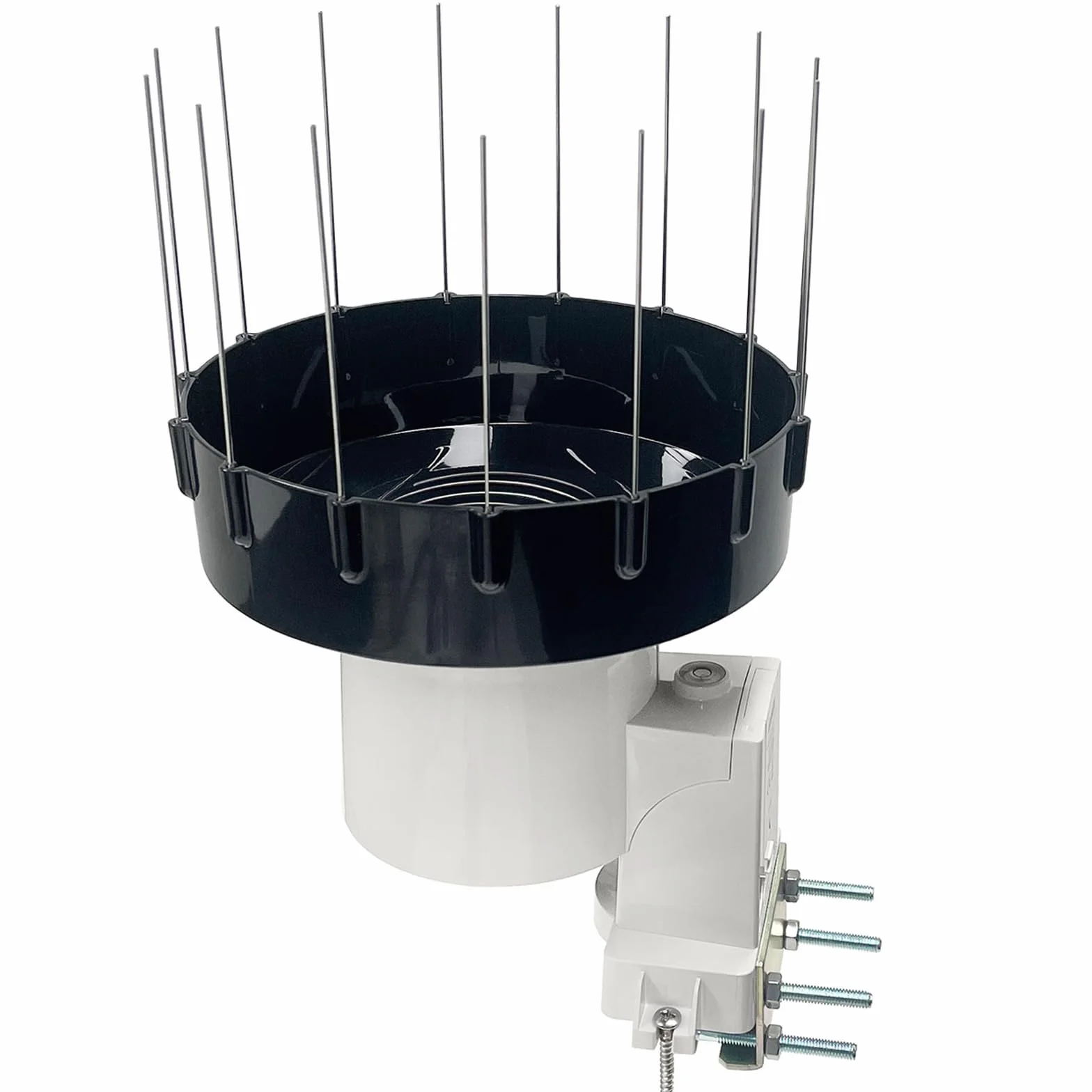 ECOWITT WH40H Pluviómetro Autovaciante Inalámbrico para Exteriores con Espiga para Pájaros