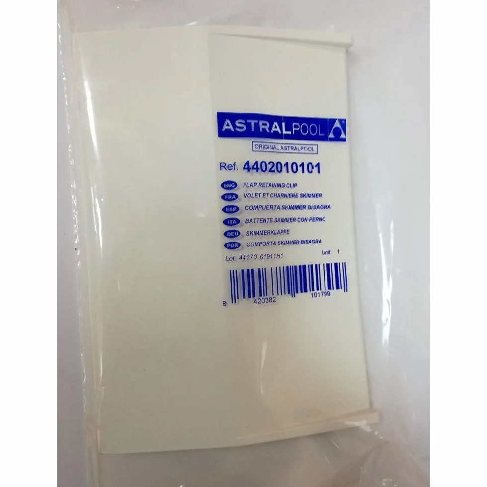 AstralPool Compuerta skimmer con bisagra blanco 19,5x13,5 cm recambio original